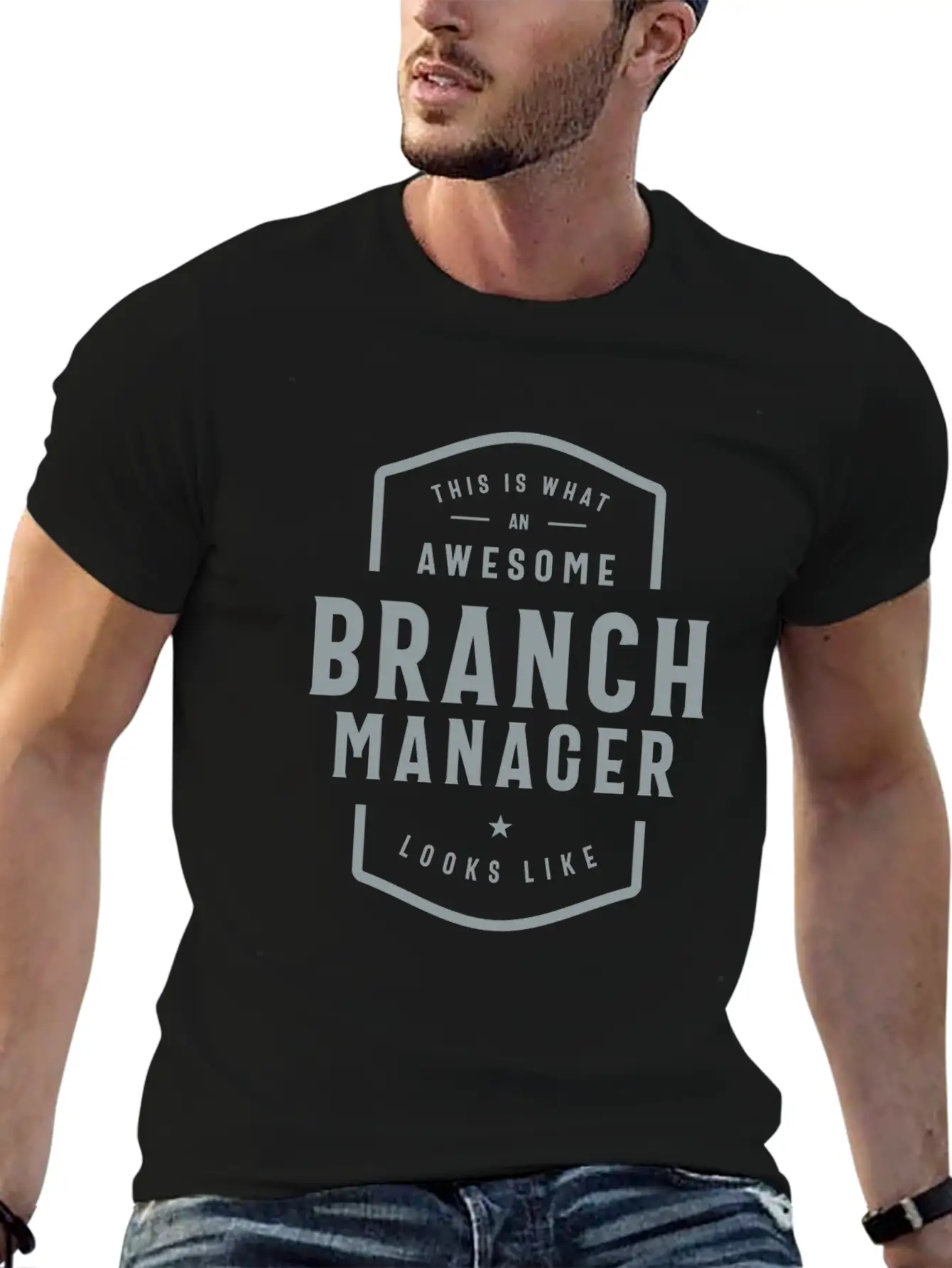 Branch Manager Funny Job Occupation Unisex Short Sleeve Soft Cotton T-Shirt – Casual Everyday Wear