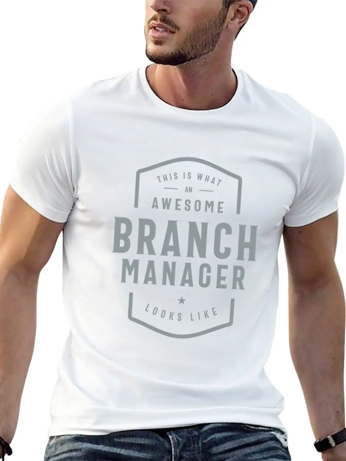Branch Manager Funny Job Occupation Unisex Short Sleeve Soft Cotton T-Shirt – Casual Everyday Wear