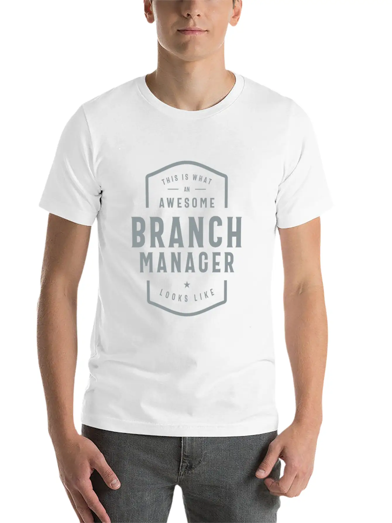 Branch Manager Funny Job Occupation Unisex Short Sleeve Soft Cotton T-Shirt – Casual Everyday Wear