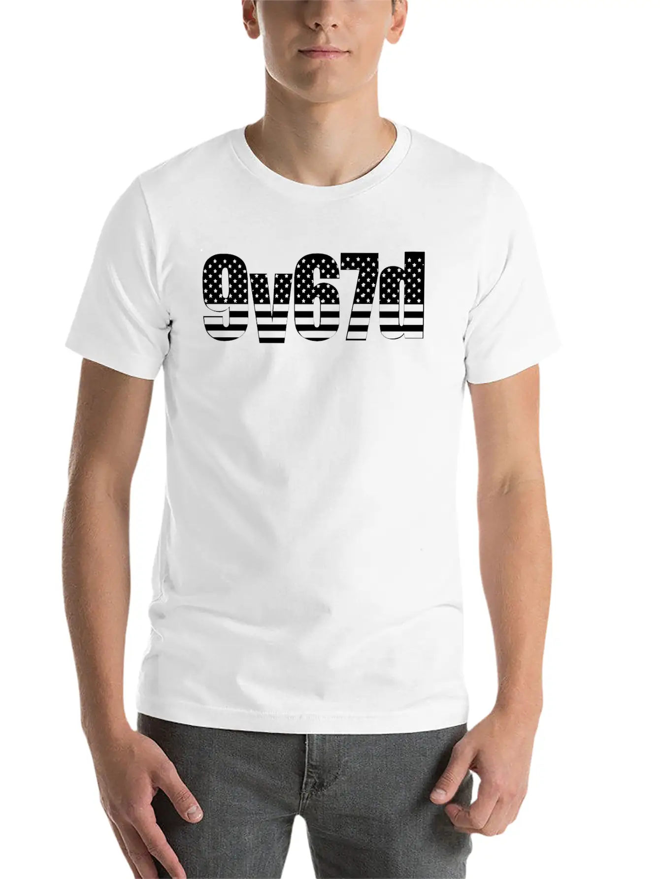 Brave - American Flag - PrimeMeTee Comfortable Minimalist Graphic Tee – Summer Style Essential