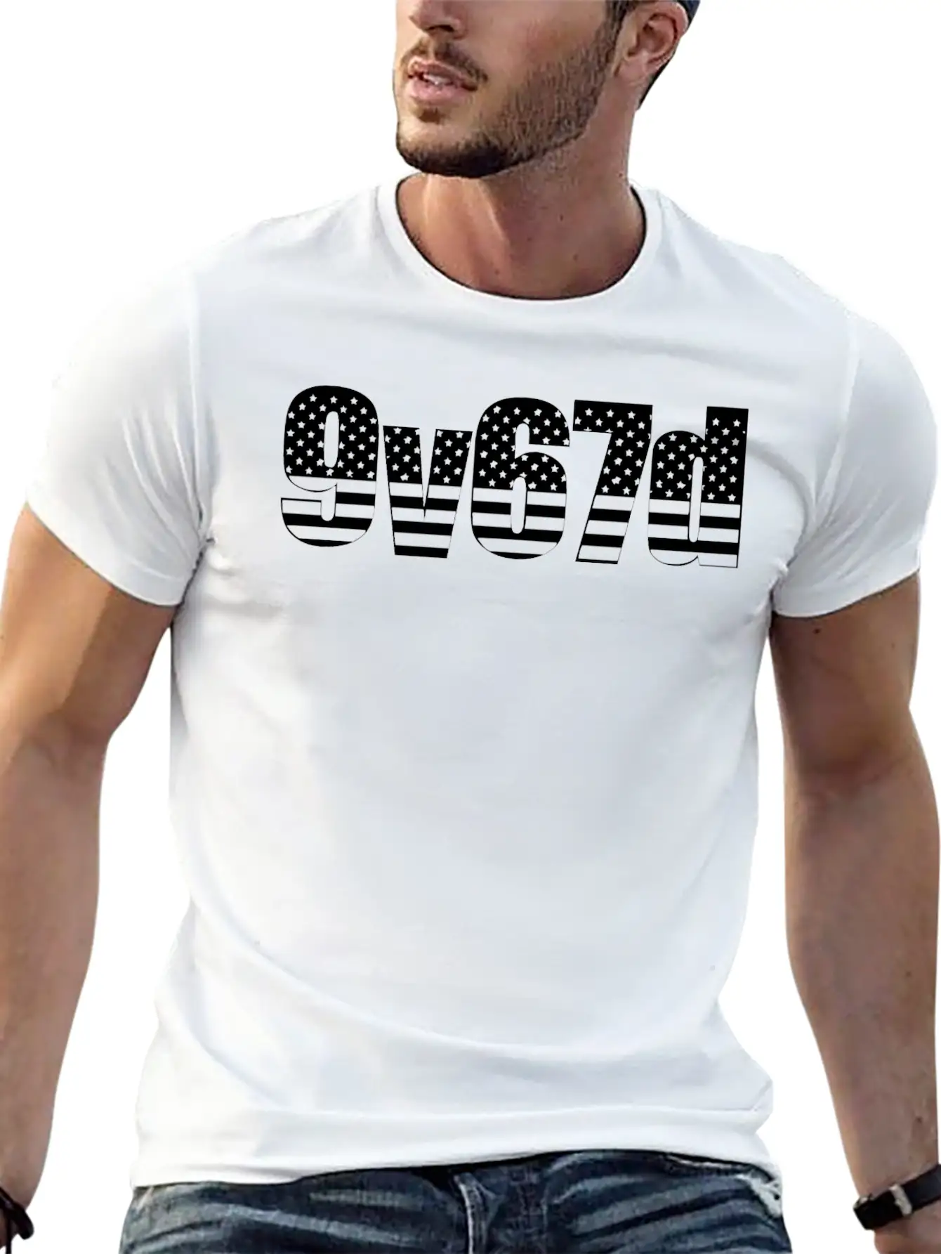 Brave - American Flag - PrimeMeTee Comfortable Minimalist Graphic Tee – Summer Style Essential