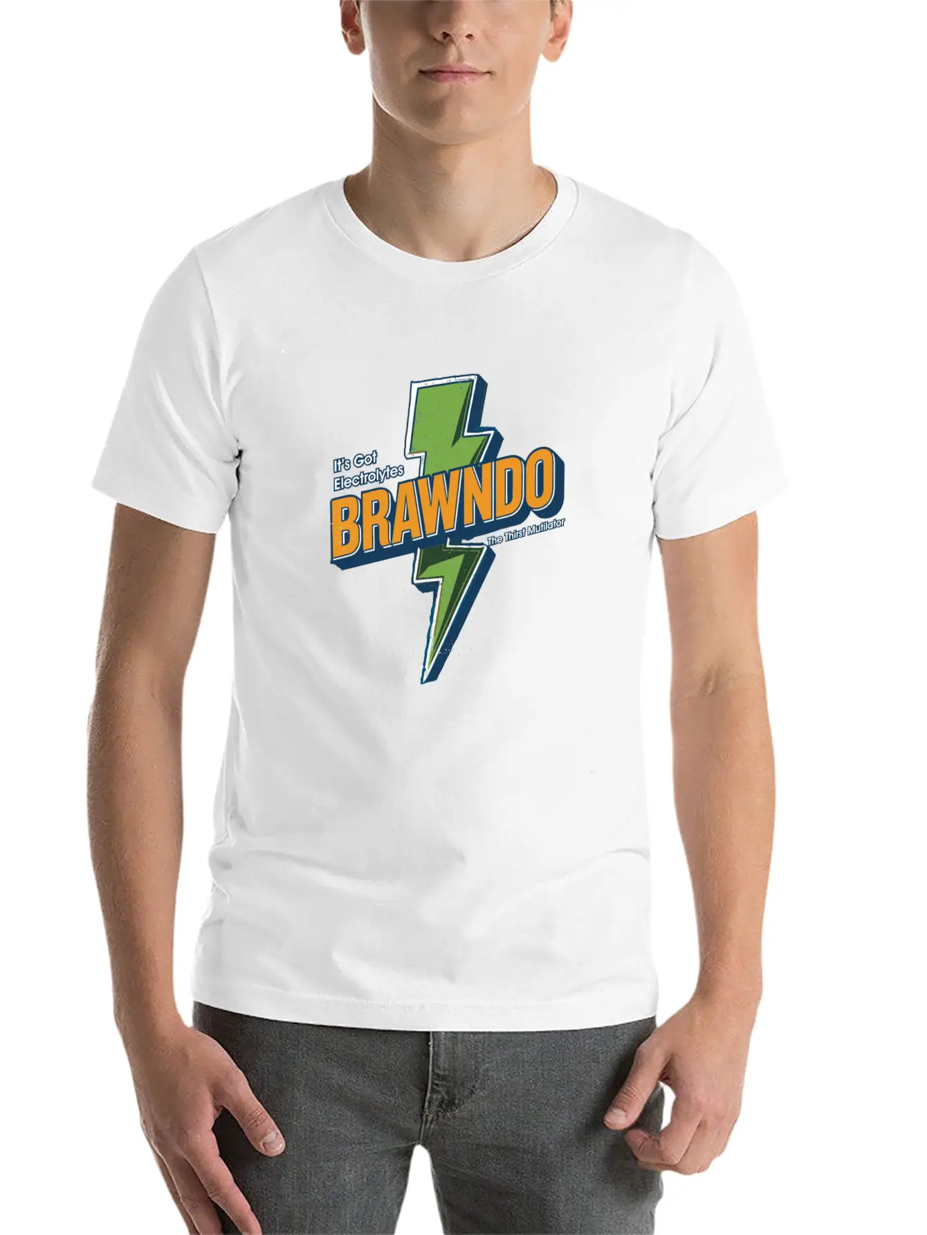 Brawndo T-Shirt - The Thirst Mutilator Timeless Short Sleeve Tee – Comfy And Minimalist Design
