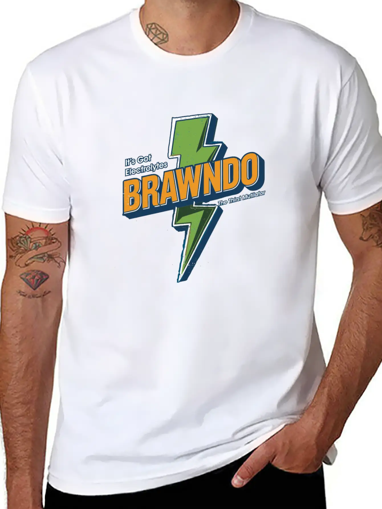Brawndo T-Shirt - The Thirst Mutilator Timeless Short Sleeve Tee – Comfy And Minimalist Design