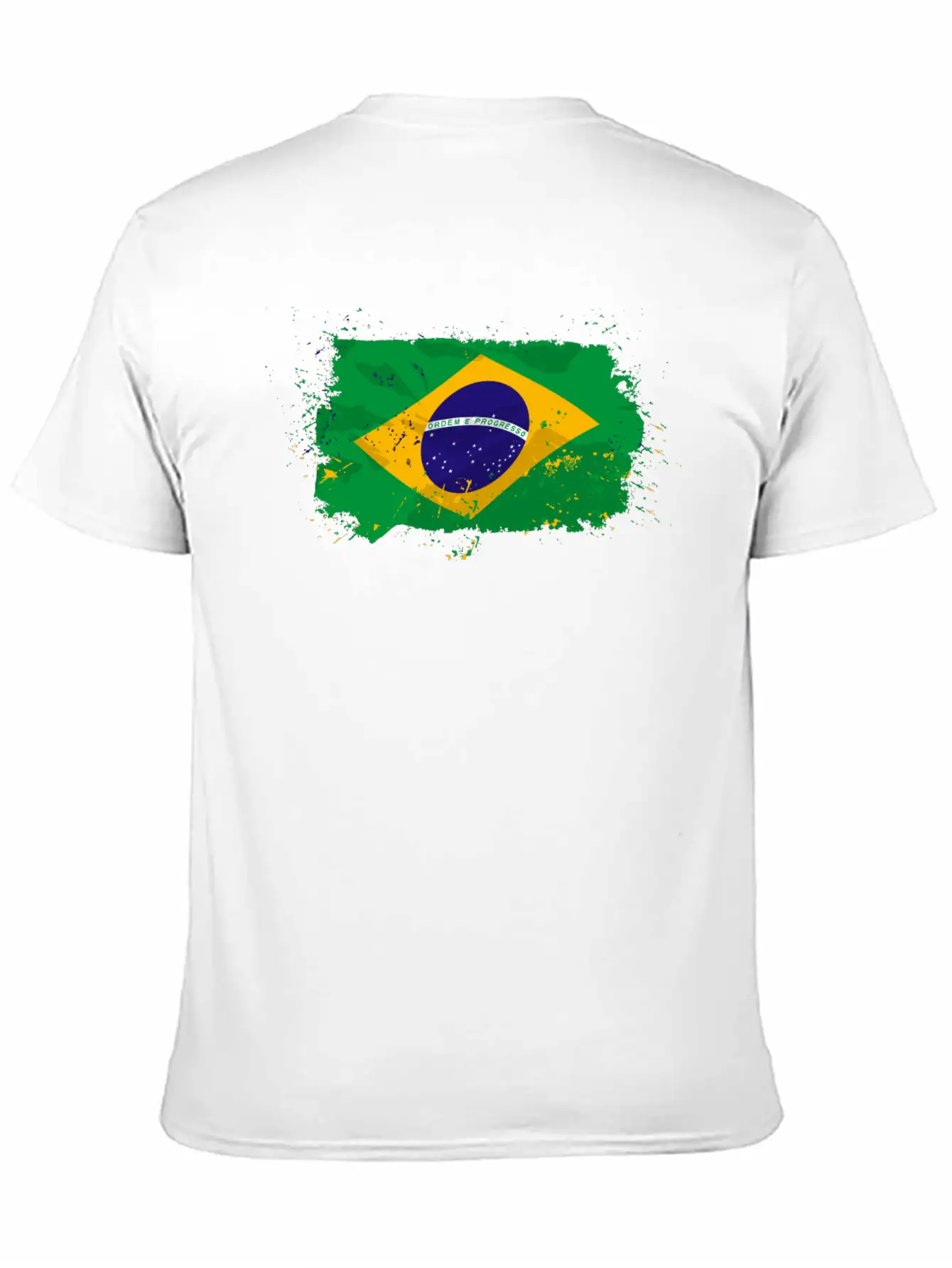 Brazil Flag Comfortable Minimalist Graphic Tee – Summer Style Essential