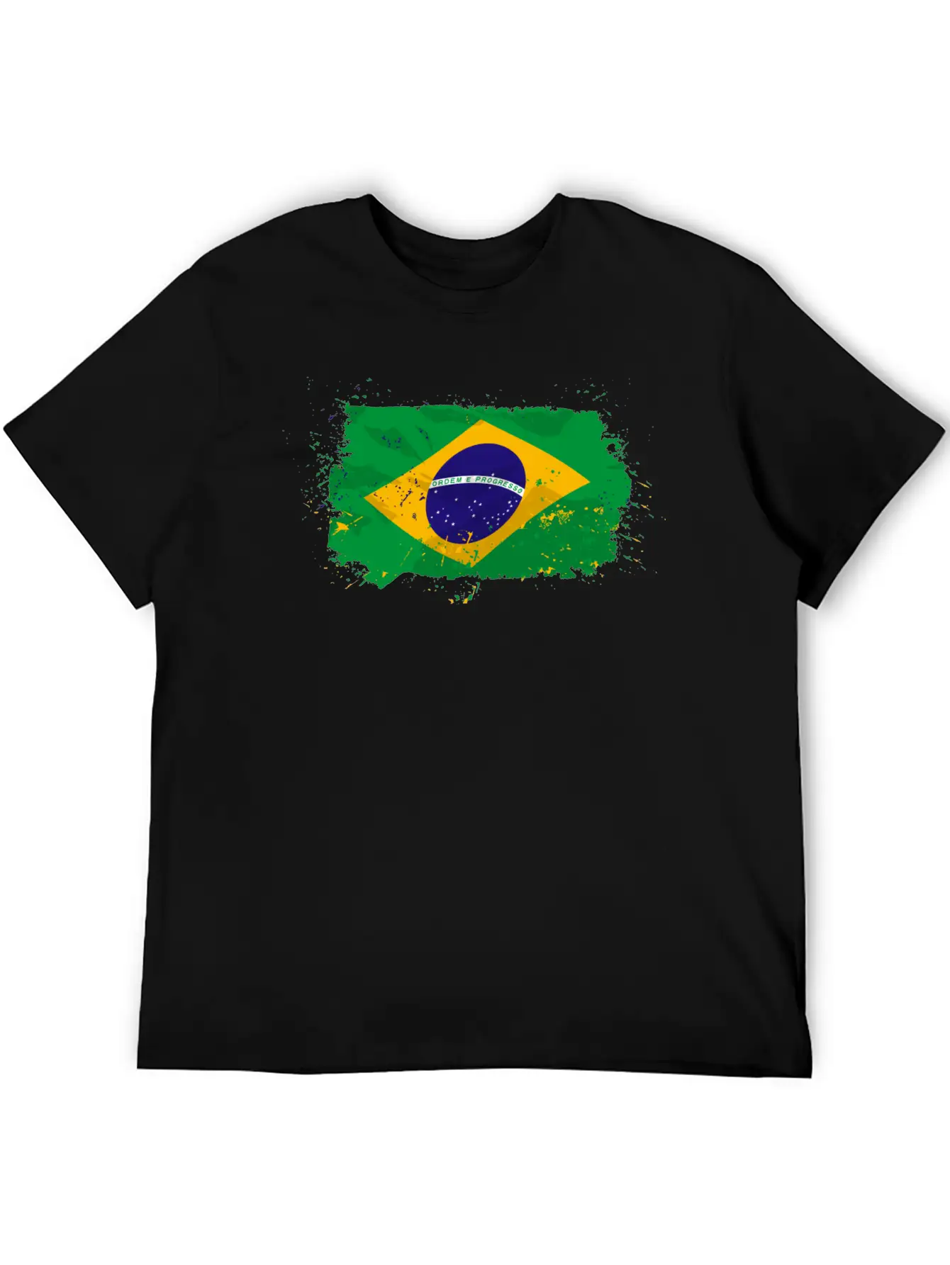 Brazil Flag Comfortable Minimalist Graphic Tee – Summer Style Essential