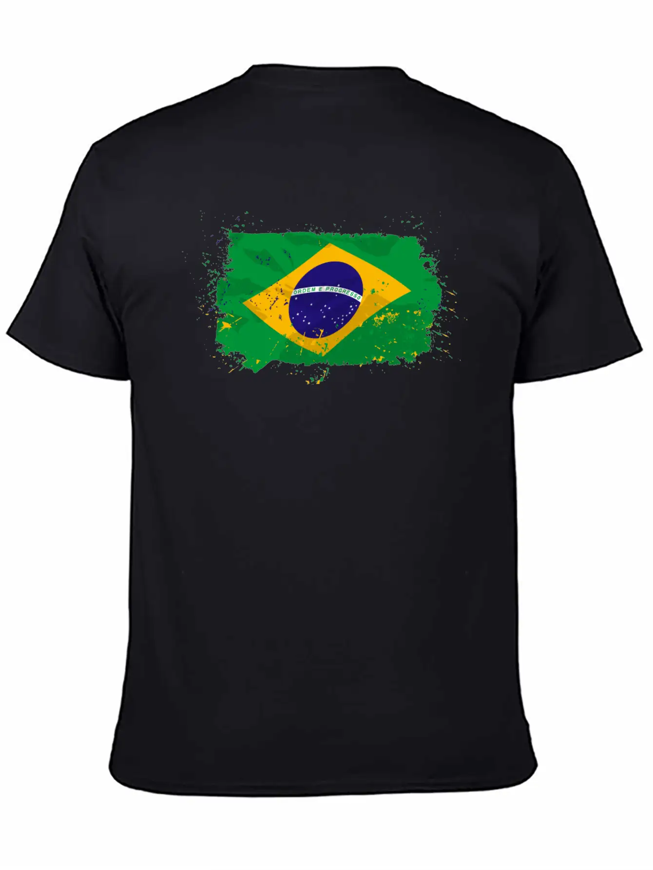 Brazil Flag Comfortable Minimalist Graphic Tee – Summer Style Essential
