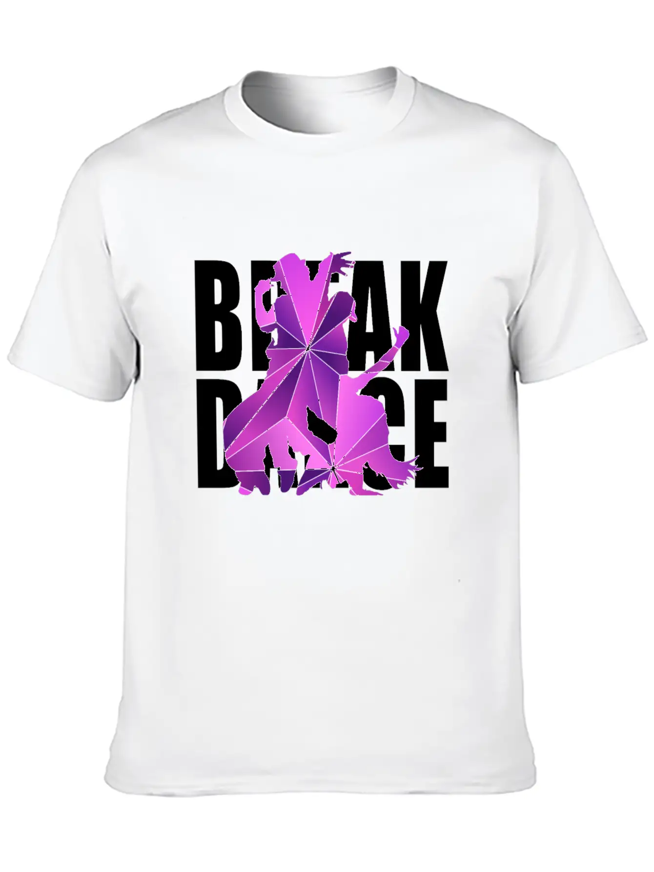 Break Dance Hip Hop Unisex Short Sleeve Soft Cotton T-Shirt – Casual Everyday Wear