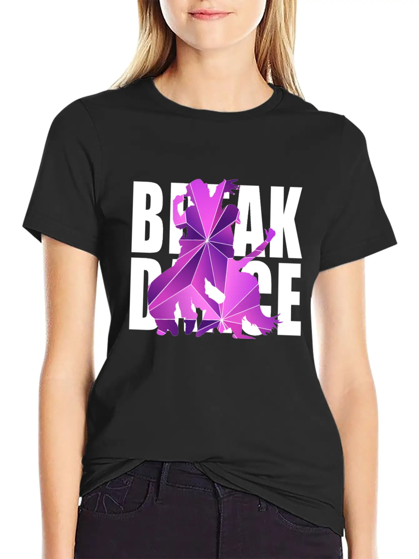 Break Dance Hip Hop Unisex Short Sleeve Soft Cotton T-Shirt – Casual Everyday Wear