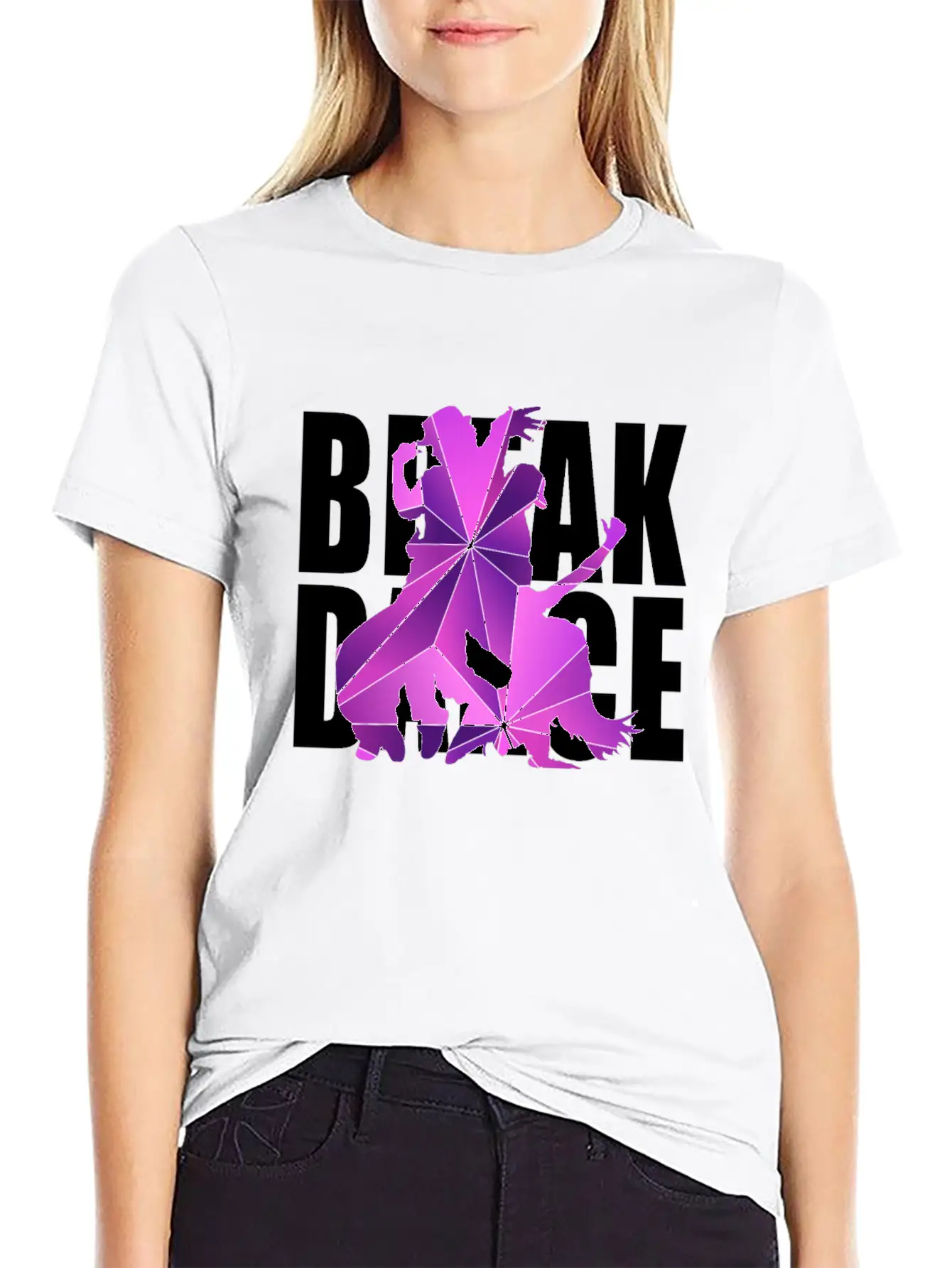 Break Dance Hip Hop Unisex Short Sleeve Soft Cotton T-Shirt – Casual Everyday Wear
