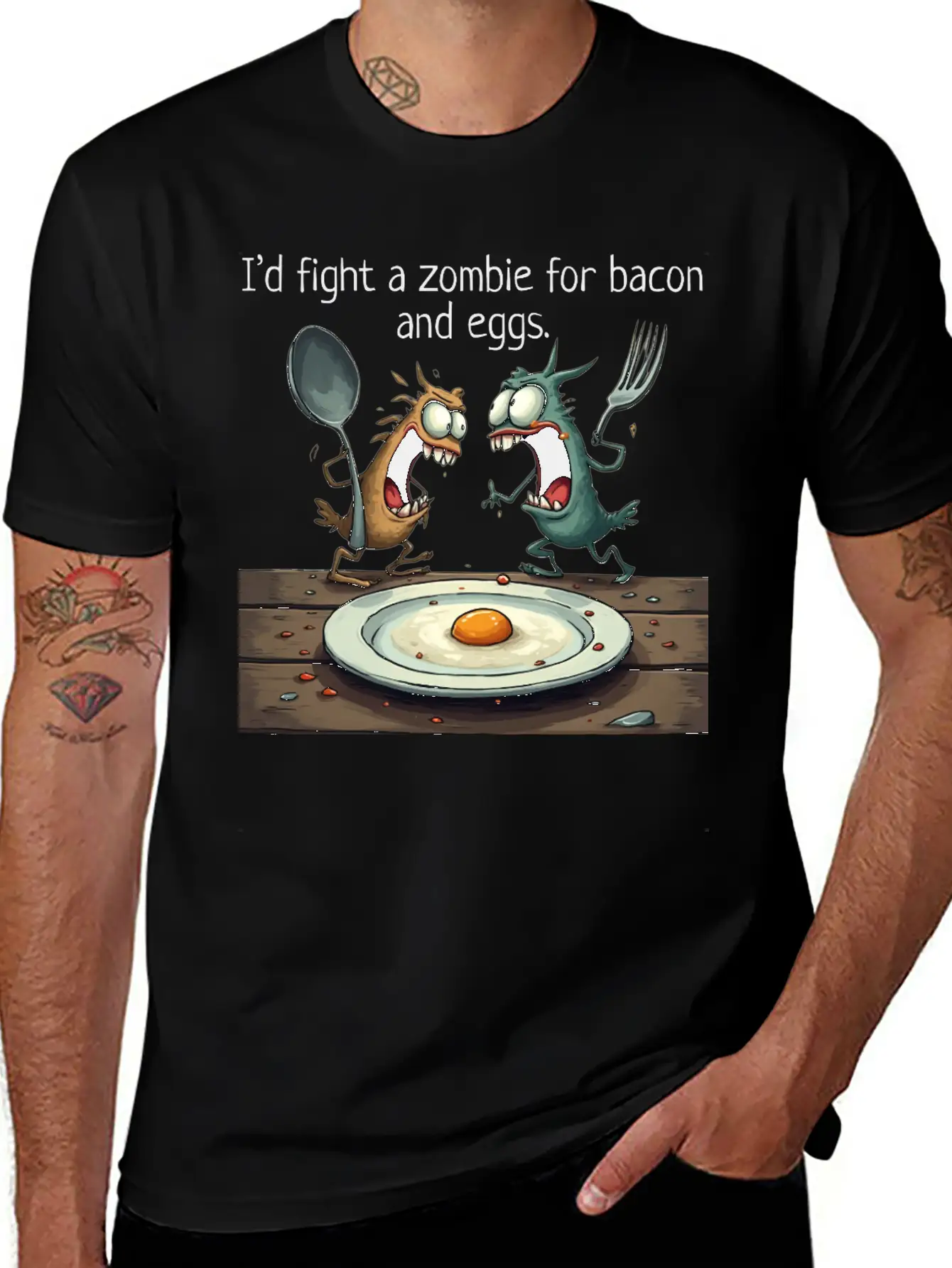Breakfast Essential Unisex Summer Tee – Soft Cotton Casual Fit