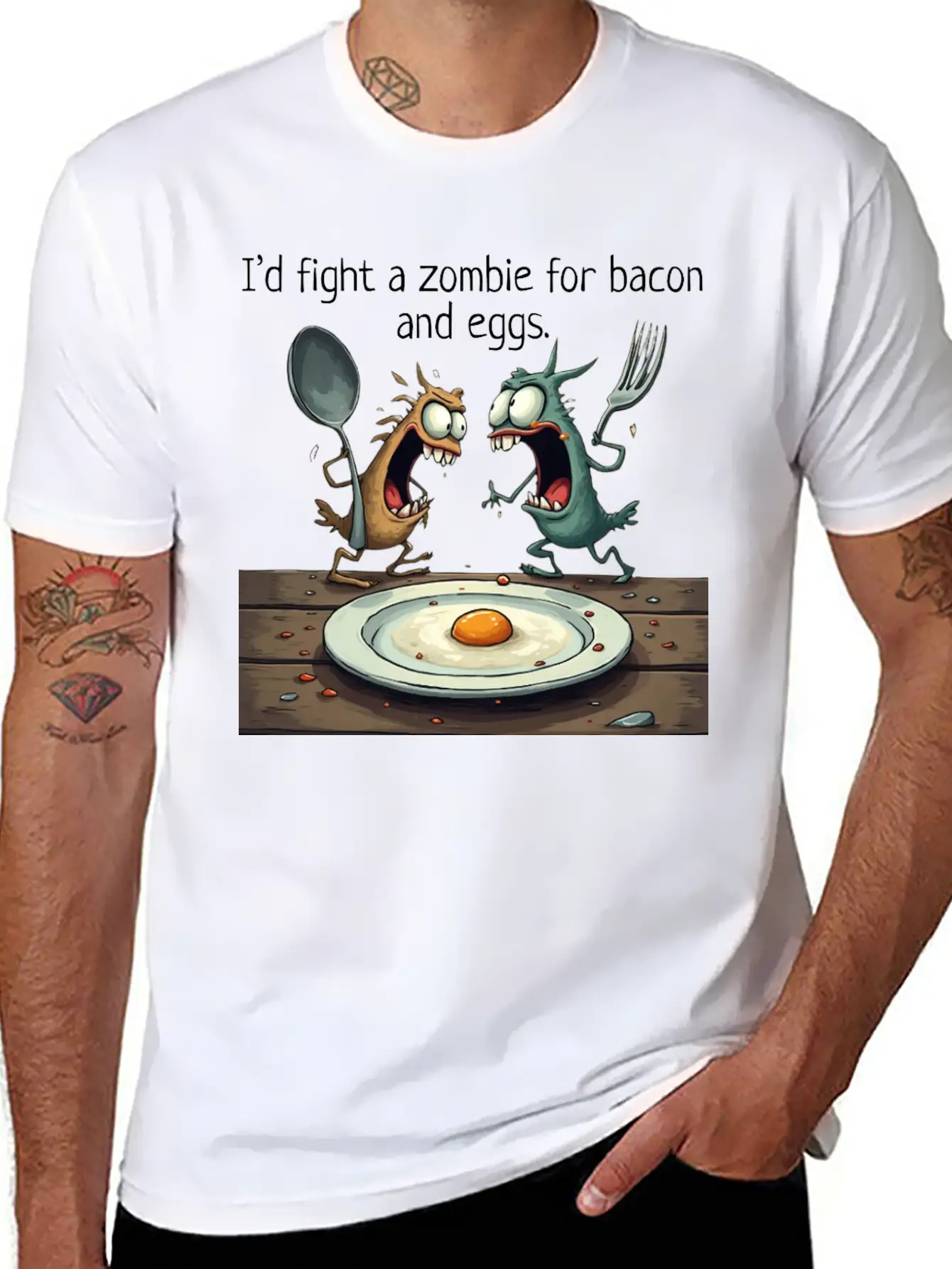 Breakfast Essential Unisex Summer Tee – Soft Cotton Casual Fit