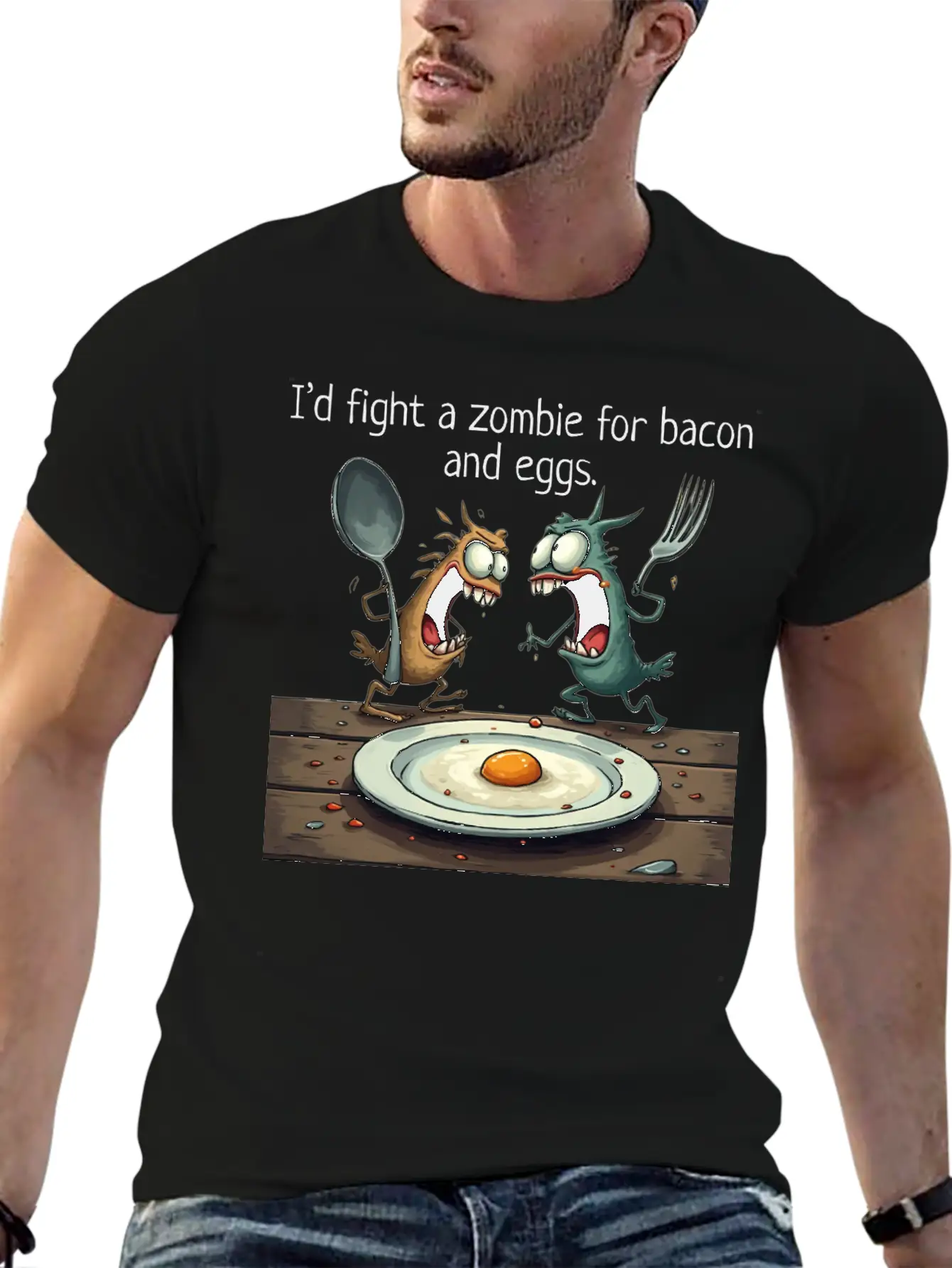 Breakfast Essential Unisex Summer Tee – Soft Cotton Casual Fit