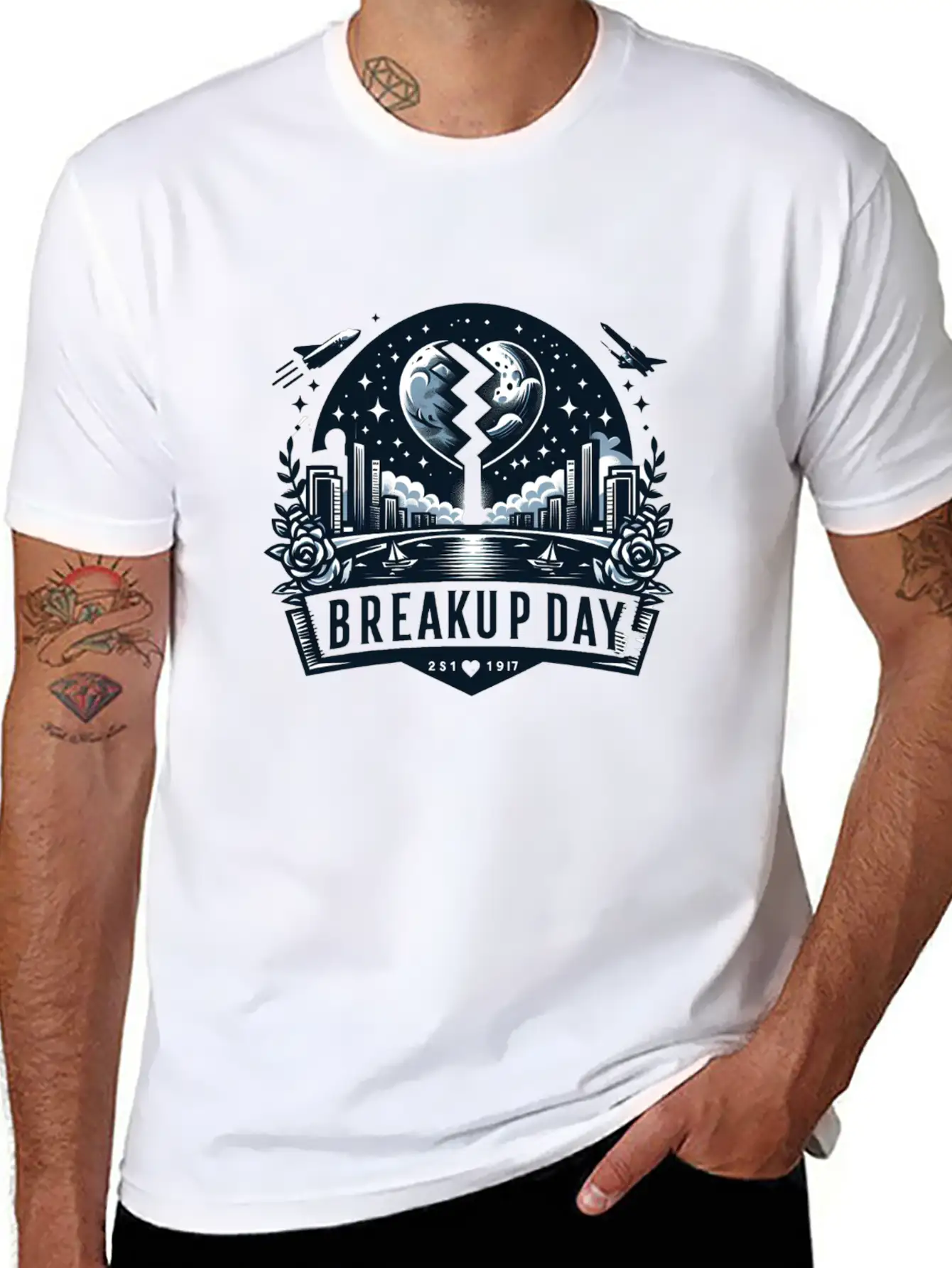Breakup Day Stylish Everyday T-Shirt – Unisex Basic Cotton Tee