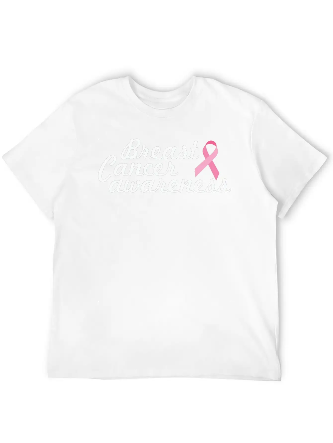 Breast Cancer Awareness Basic Graphic T-Shirt – Daily Comfort In Soft Cotton
