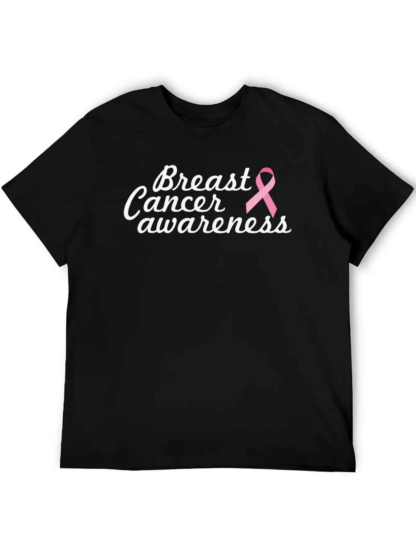 Breast Cancer Awareness Basic Graphic T-Shirt – Daily Comfort In Soft Cotton