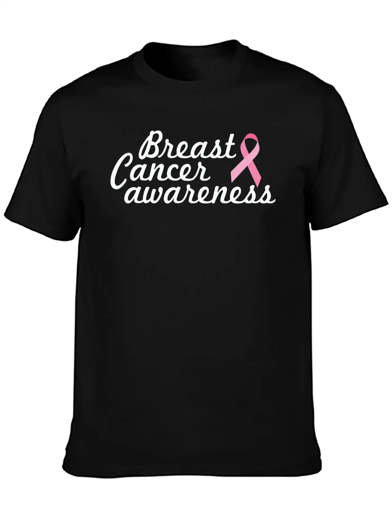 Breast Cancer Awareness Basic Graphic T-Shirt – Daily Comfort In Soft Cotton