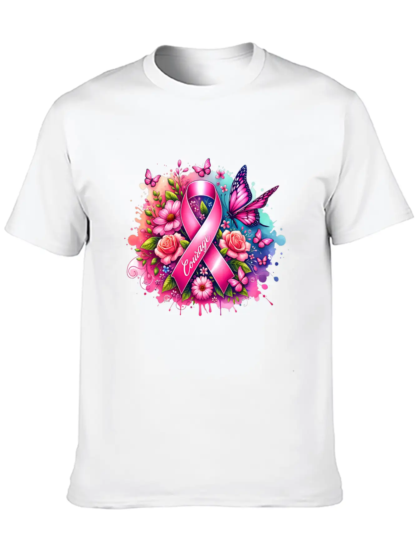 Breast Cancer Awareness Stylish Everyday T-Shirt – Unisex Basic Cotton Tee