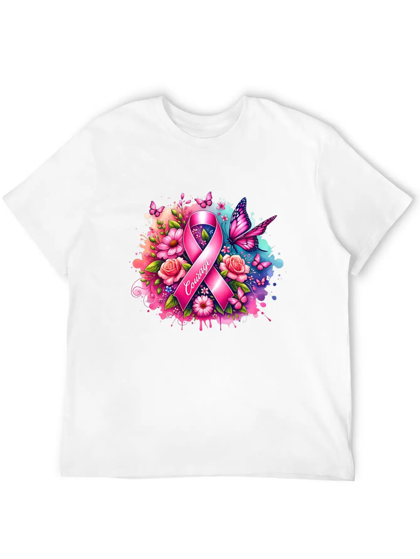 Breast Cancer Awareness Stylish Everyday T-Shirt – Unisex Basic Cotton Tee