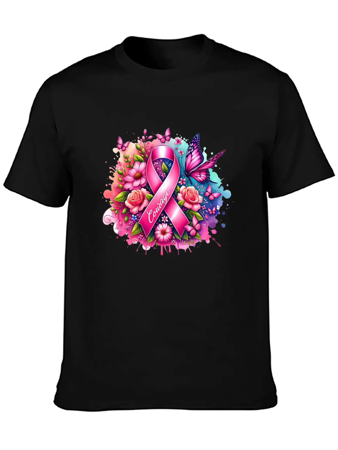 Breast Cancer Awareness Stylish Everyday T-Shirt – Unisex Basic Cotton Tee