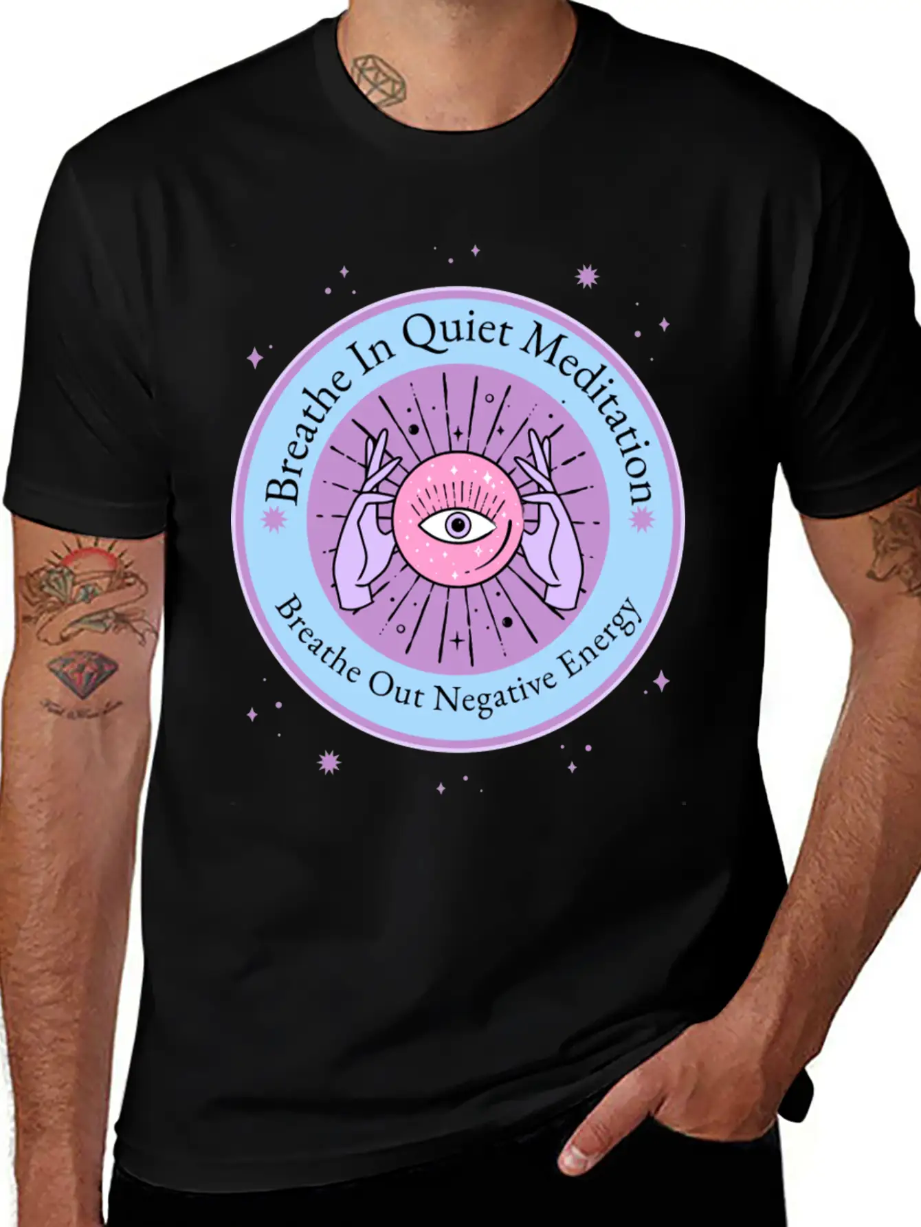 Breathe In Quiet Meditation Timeless Short Sleeve Tee – Comfy And Minimalist Design