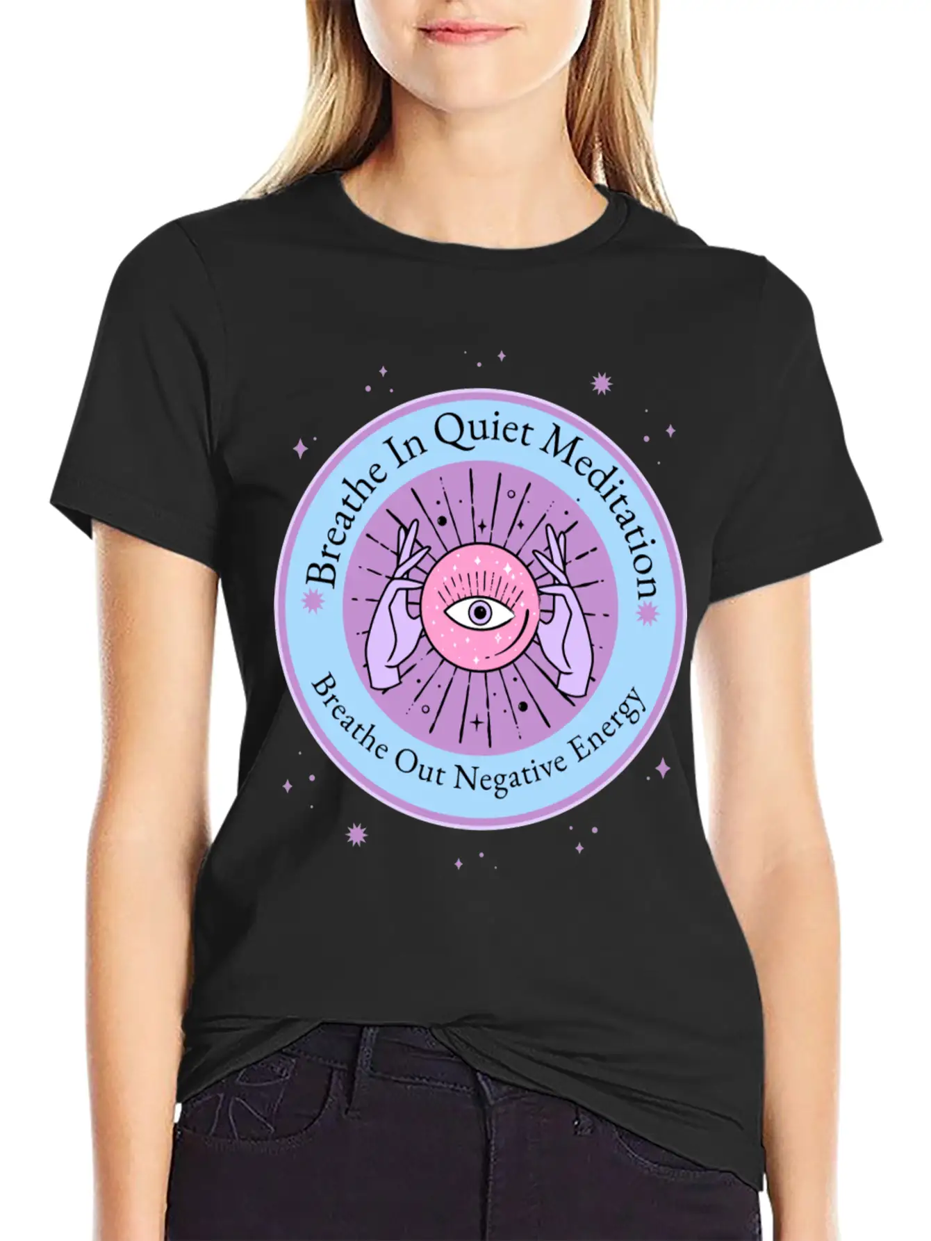 Breathe In Quiet Meditation Timeless Short Sleeve Tee – Comfy And Minimalist Design