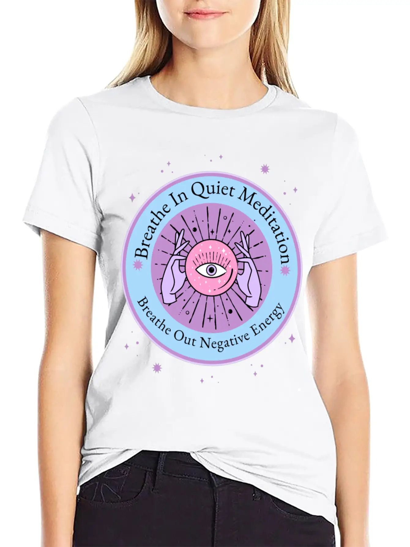 Breathe In Quiet Meditation Timeless Short Sleeve Tee – Comfy And Minimalist Design