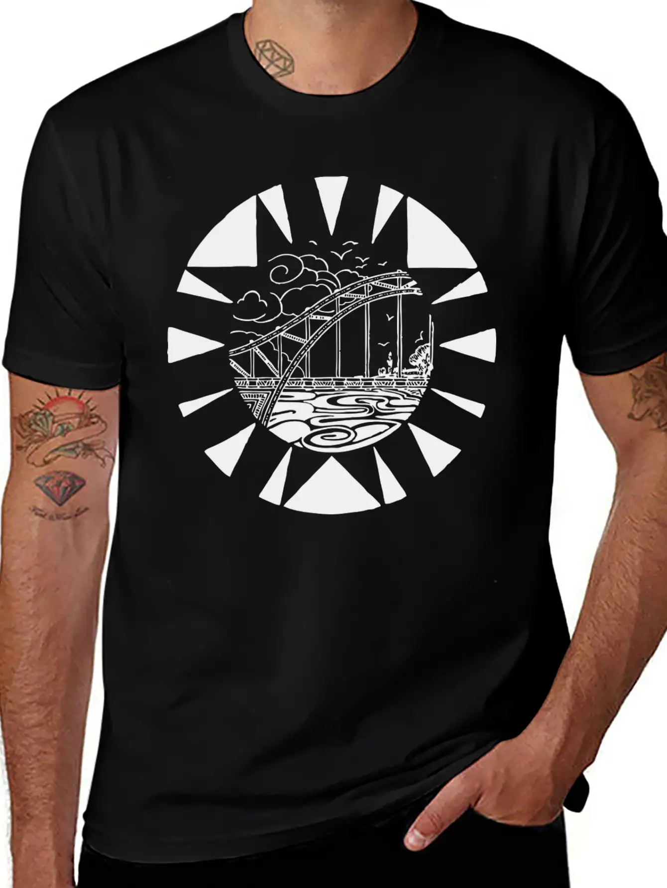 Bridge Bruecke Architecture Architektur Bauen36 Timeless Short Sleeve Tee – Comfy And Minimalist Design