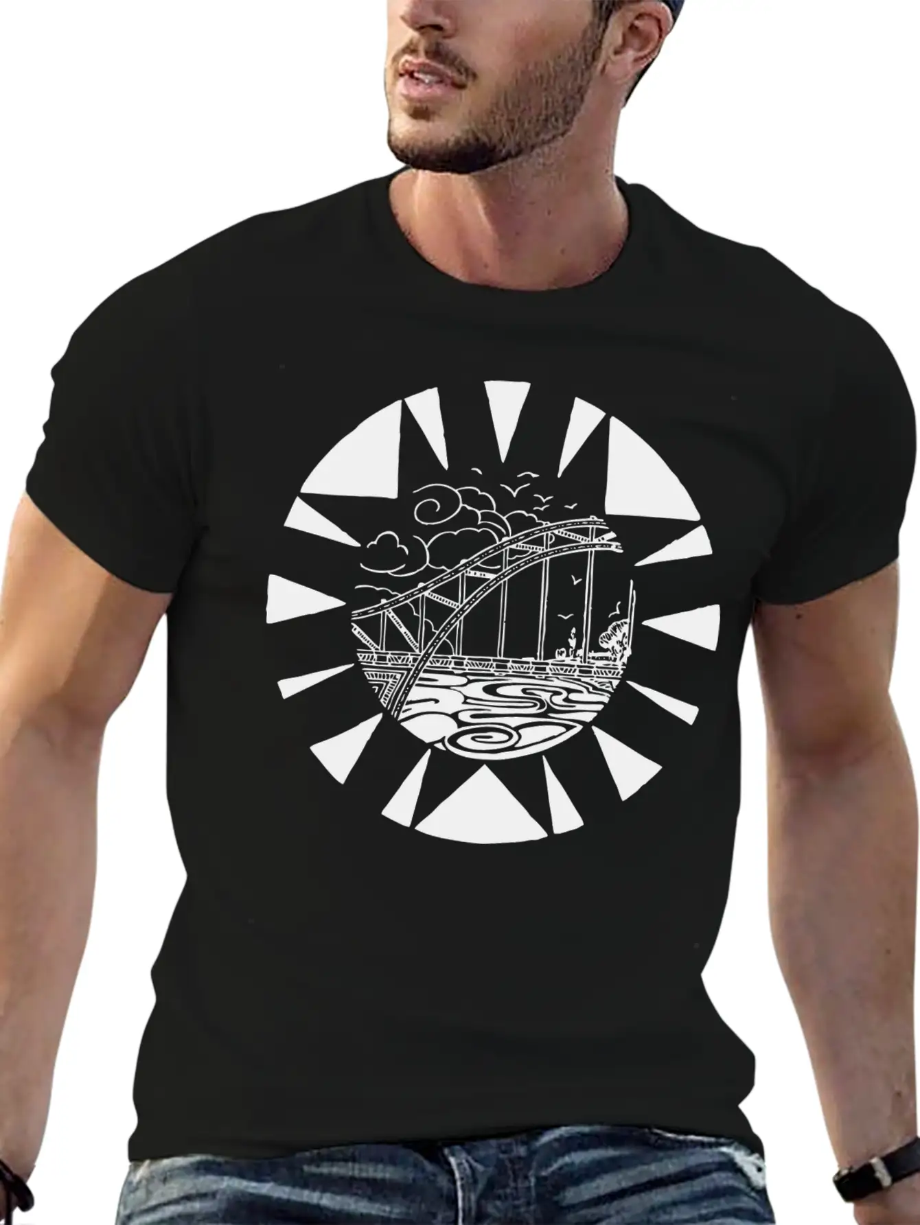 Bridge Bruecke Architecture Architektur Bauen36 Timeless Short Sleeve Tee – Comfy And Minimalist Design