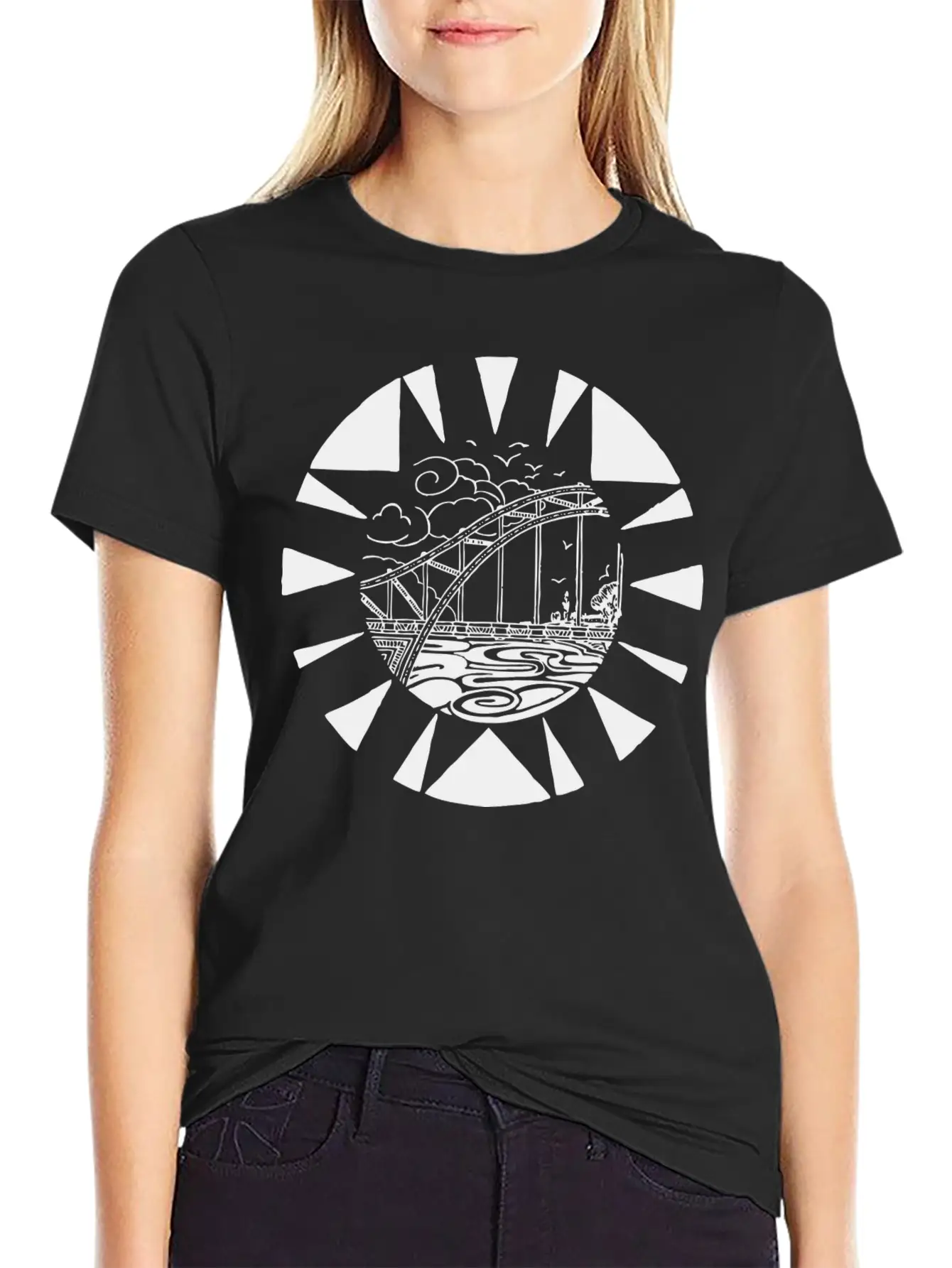 Bridge Bruecke Architecture Architektur Bauen36 Timeless Short Sleeve Tee – Comfy And Minimalist Design