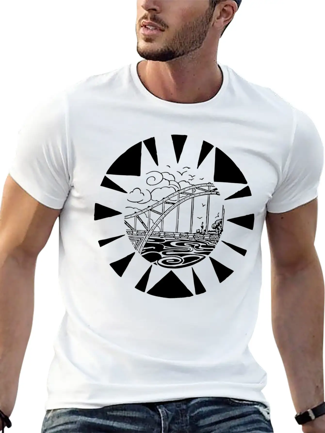Bridge Bruecke Architecture Architektur Bauen36 Timeless Short Sleeve Tee – Comfy And Minimalist Design