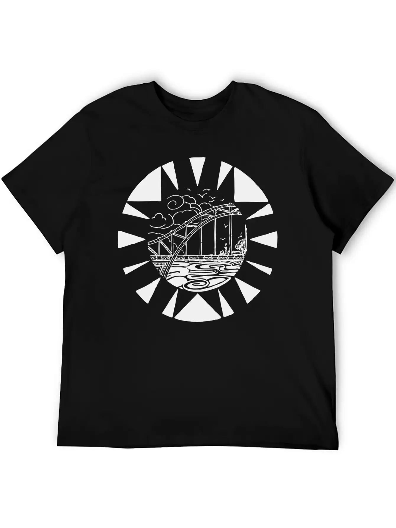 Bridge Bruecke Architecture Architektur Bauen36 Timeless Short Sleeve Tee – Comfy And Minimalist Design