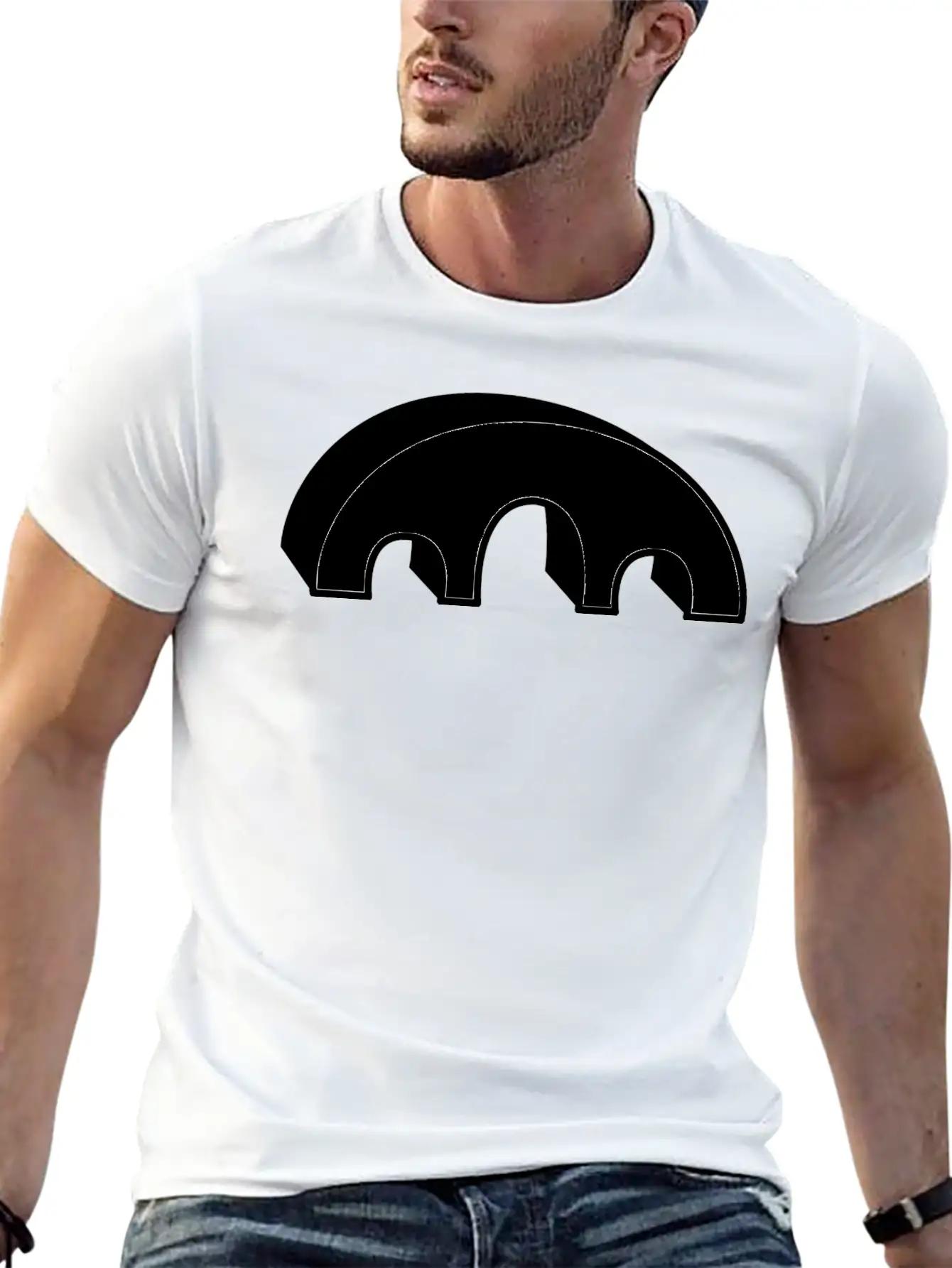 Bridge Bruecke Architecture Architektur Bauen6 Unisex Short Sleeve Soft Cotton T-Shirt – Casual Everyday Wear