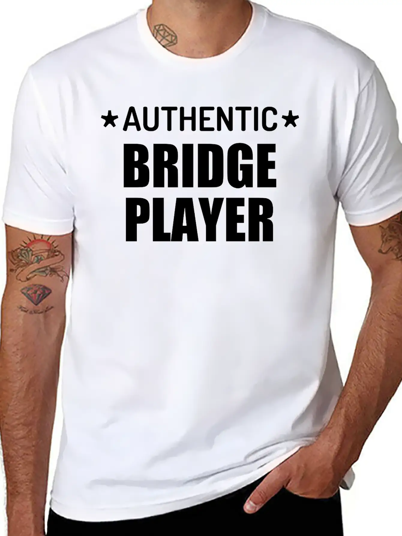 Bridge Card Game Kartenspiel Jeu De Cartes Unisex Casual T-Shirt – Clean Design For Daily Comfort
