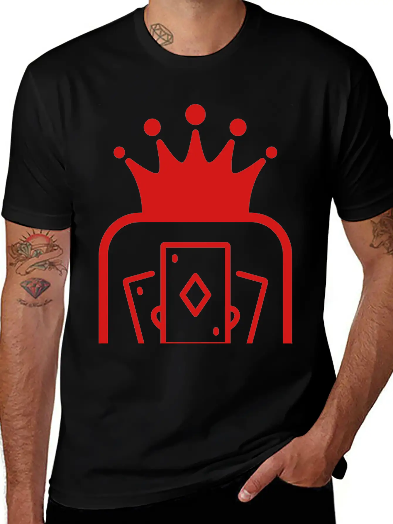 Bridge Card Game Kartenspiel Jeu De Cartes Unisex Short Sleeve Soft Cotton T-Shirt – Casual Everyday Wear