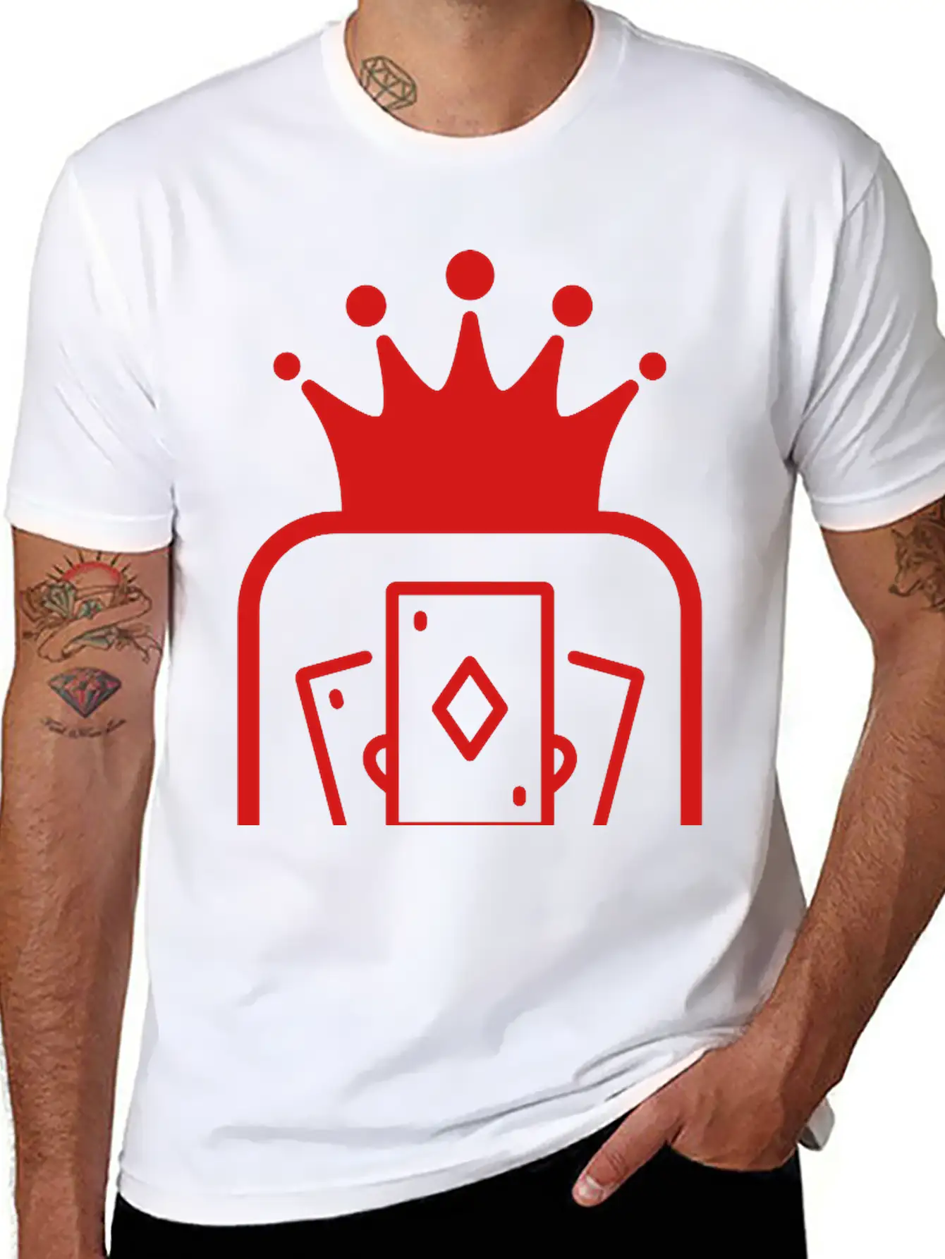 Bridge Card Game Kartenspiel Jeu De Cartes Unisex Short Sleeve Soft Cotton T-Shirt – Casual Everyday Wear