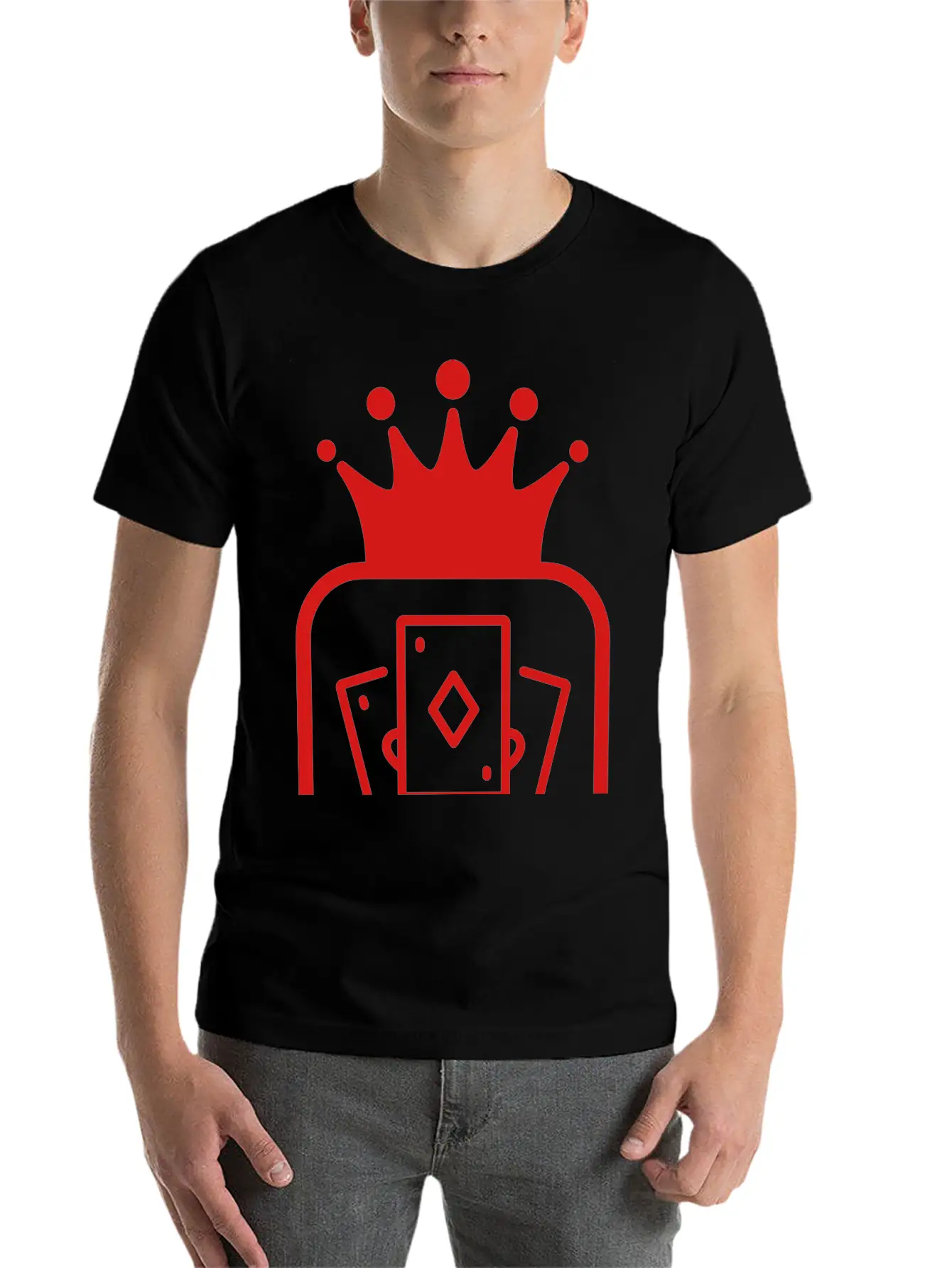 Bridge Card Game Kartenspiel Jeu De Cartes Unisex Short Sleeve Soft Cotton T-Shirt – Casual Everyday Wear