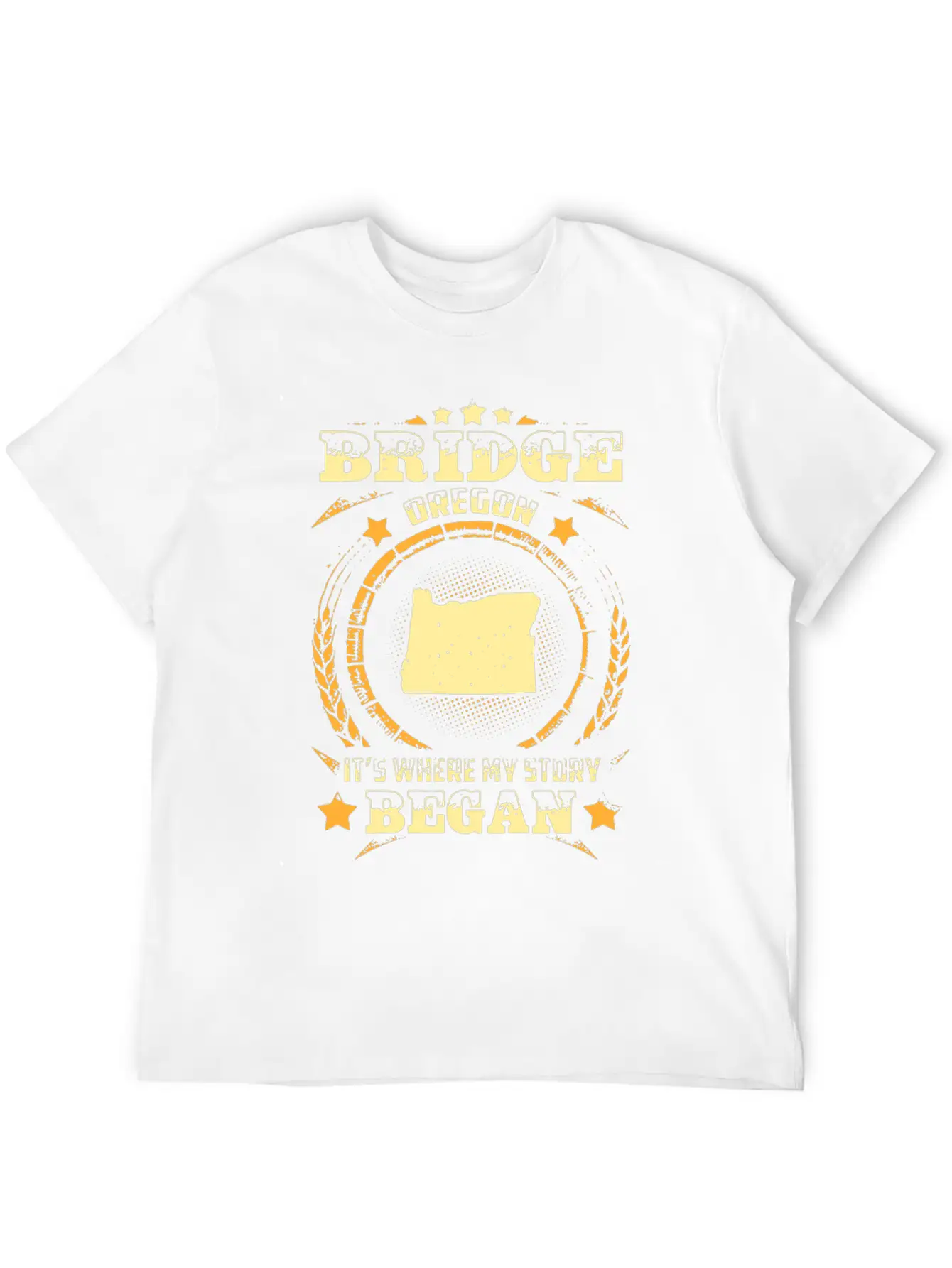 Bridge Oregon It Is Where My Story Began Husband Stylish Everyday T-Shirt – Unisex Basic Cotton Tee