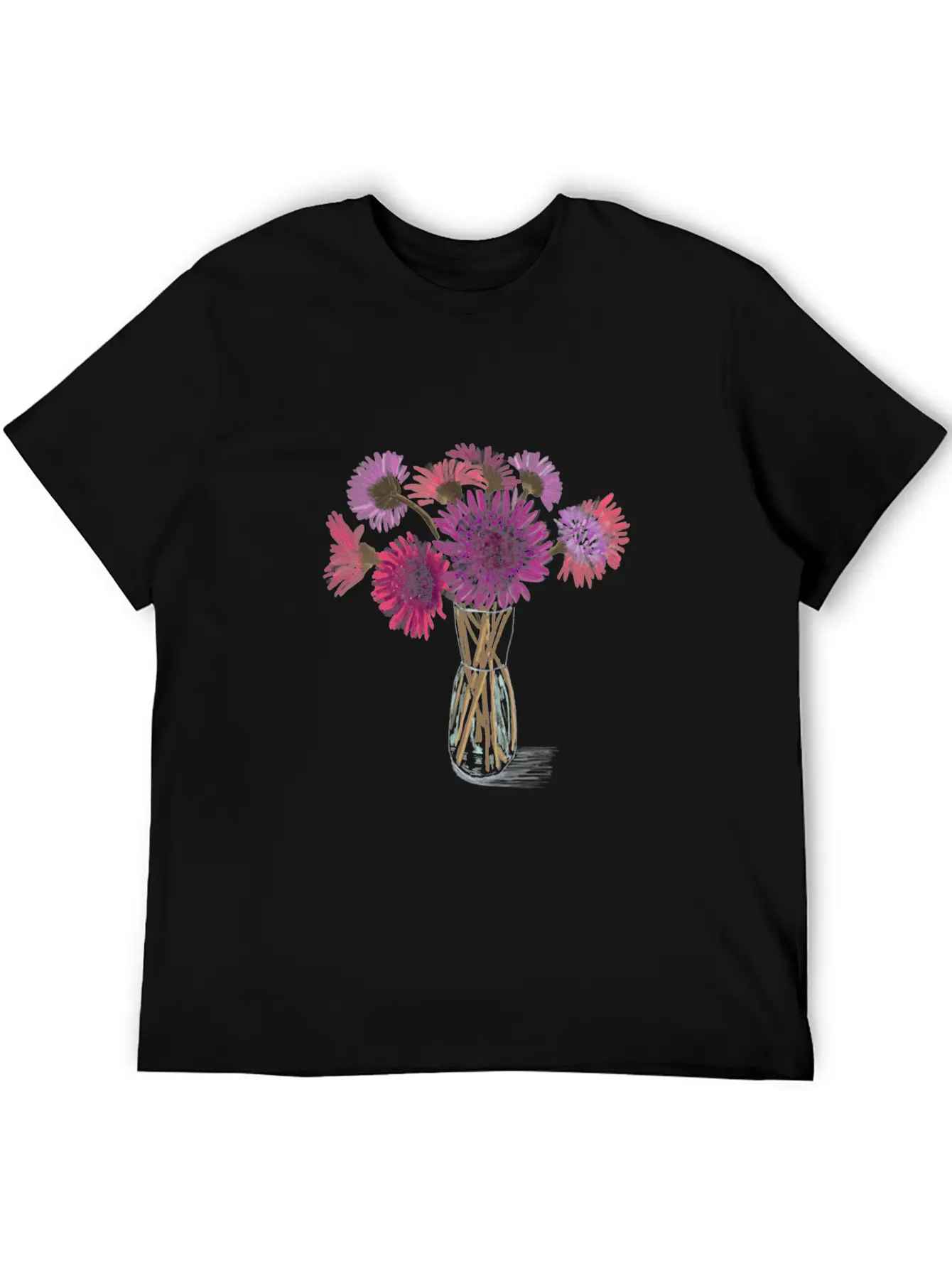 Bright Gerbera Flowers Stylish Everyday T-Shirt – Unisex Basic Cotton Tee
