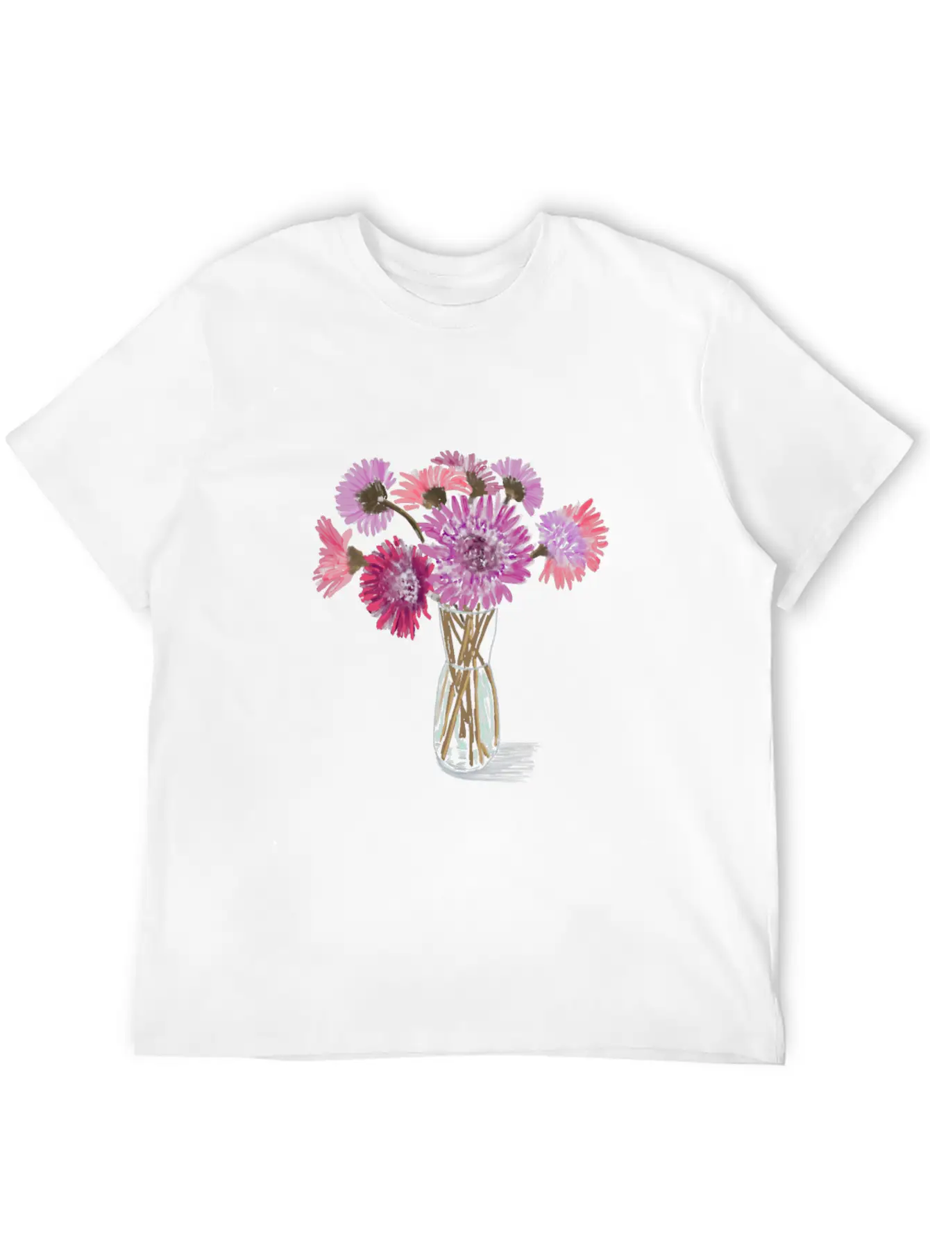 Bright Gerbera Flowers Stylish Everyday T-Shirt – Unisex Basic Cotton Tee