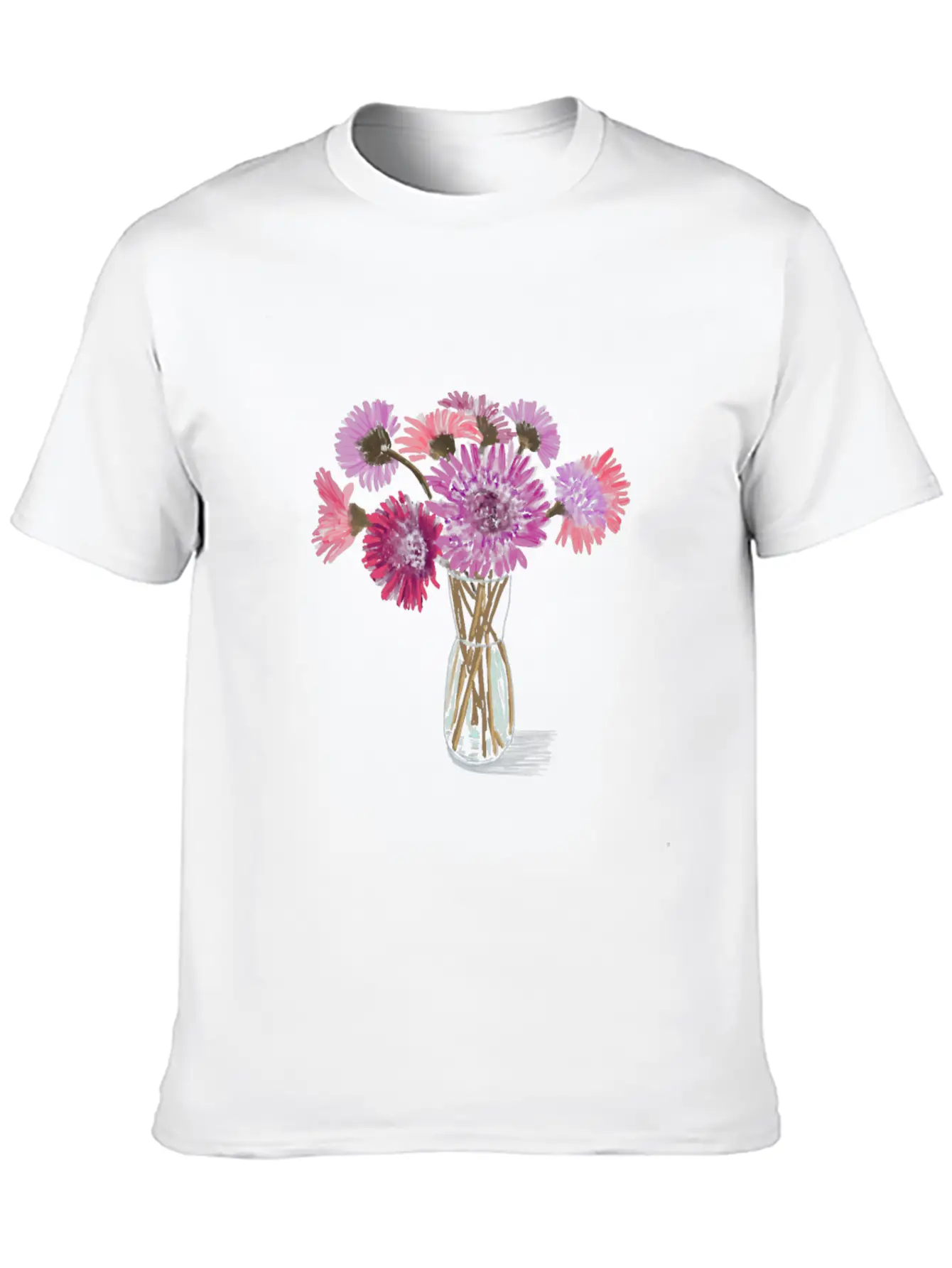 Bright Gerbera Flowers Stylish Everyday T-Shirt – Unisex Basic Cotton Tee