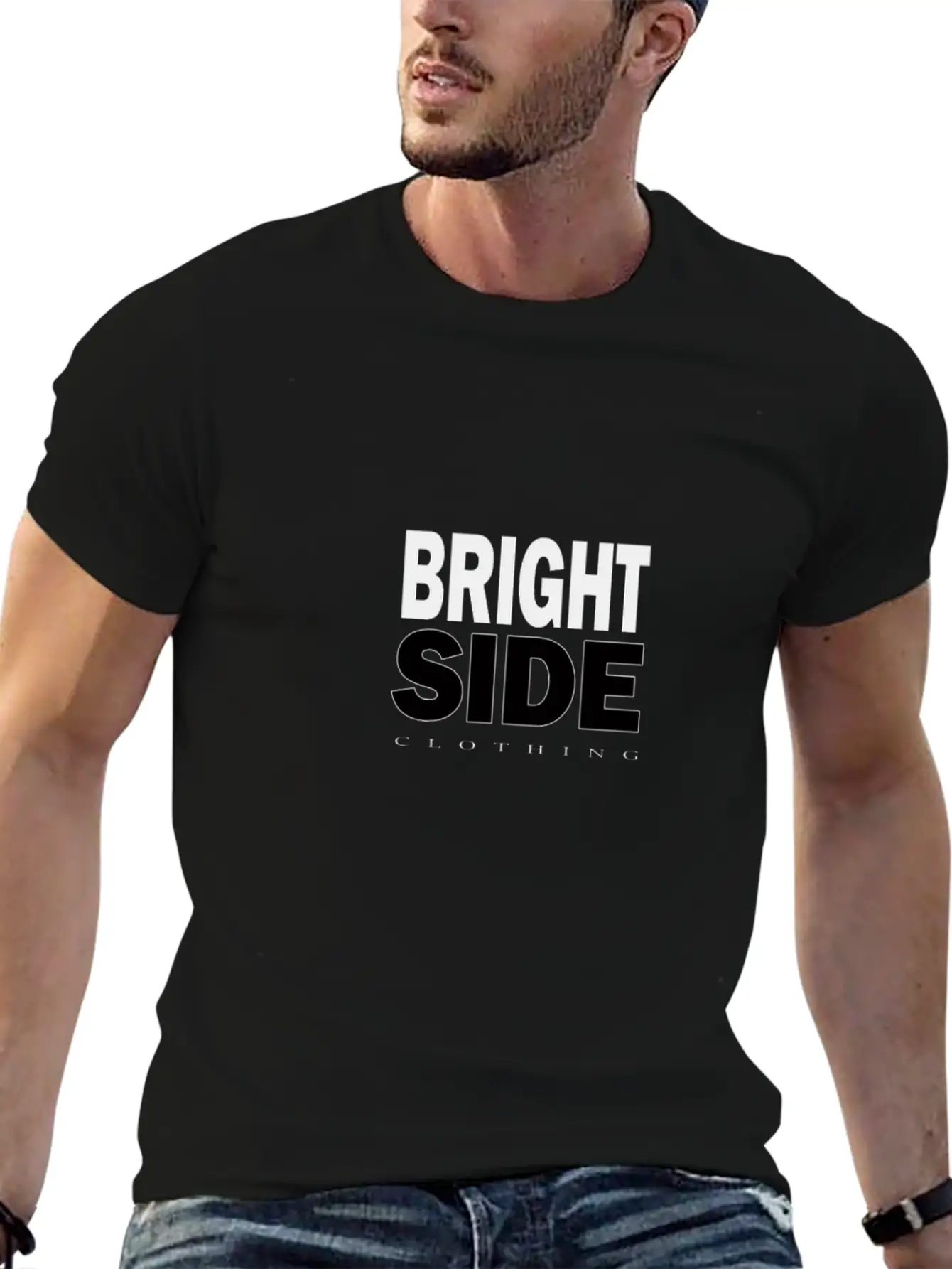 Bright Side Merch Clothing Comfortable Minimalist Graphic Tee – Summer Style Essential