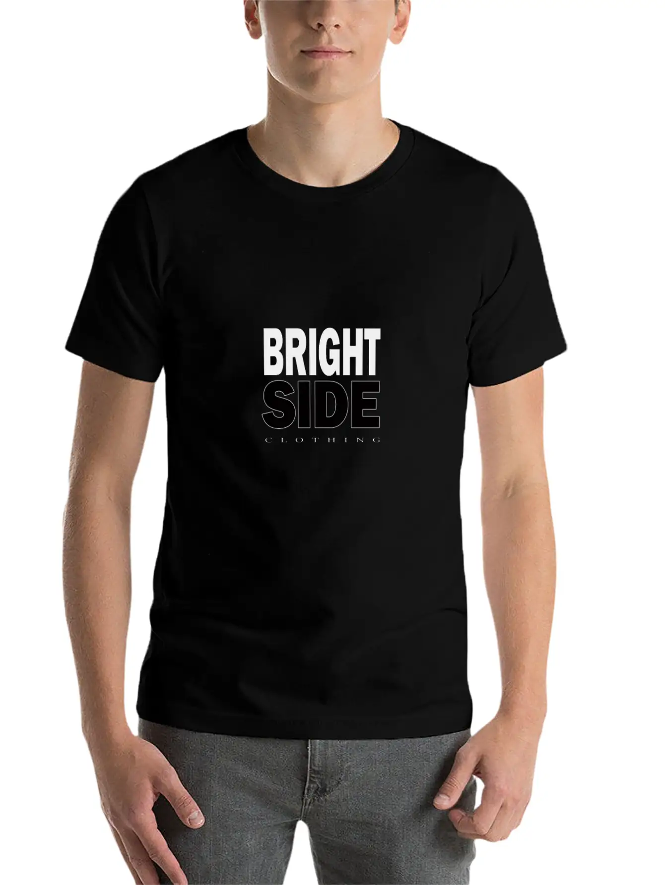 Bright Side Merch Clothing Comfortable Minimalist Graphic Tee – Summer Style Essential