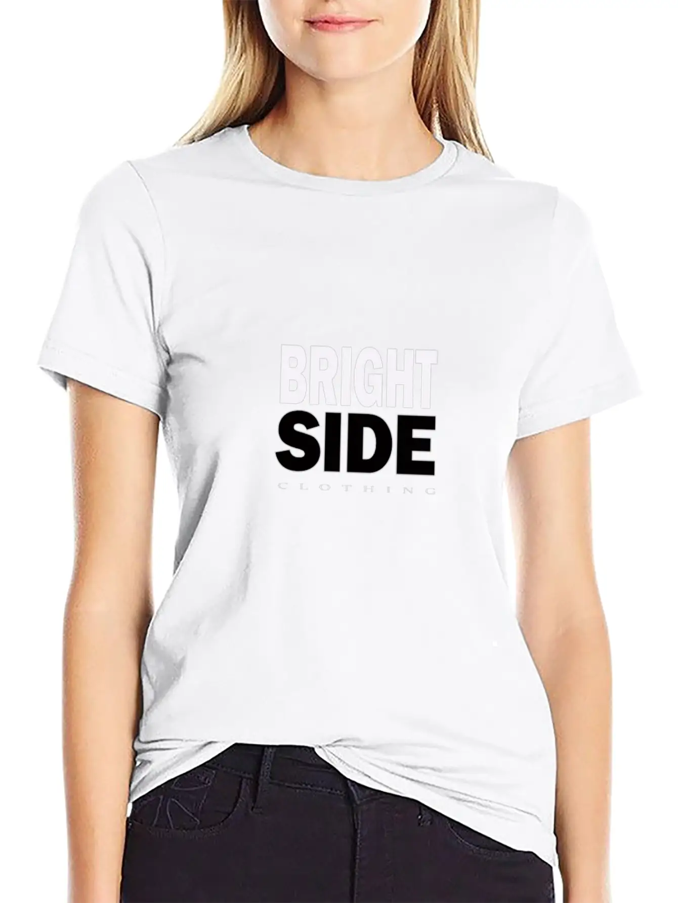 Bright Side Merch Clothing Comfortable Minimalist Graphic Tee – Summer Style Essential
