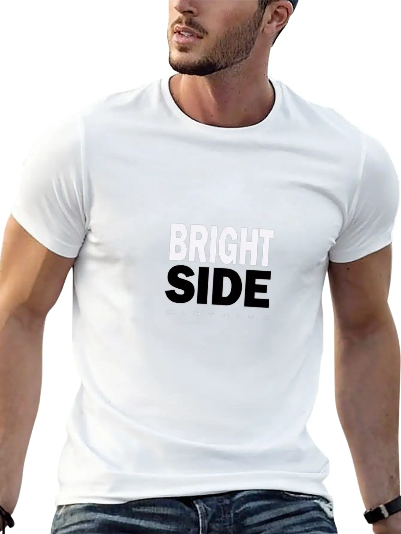 Bright Side Merch Clothing Comfortable Minimalist Graphic Tee – Summer Style Essential