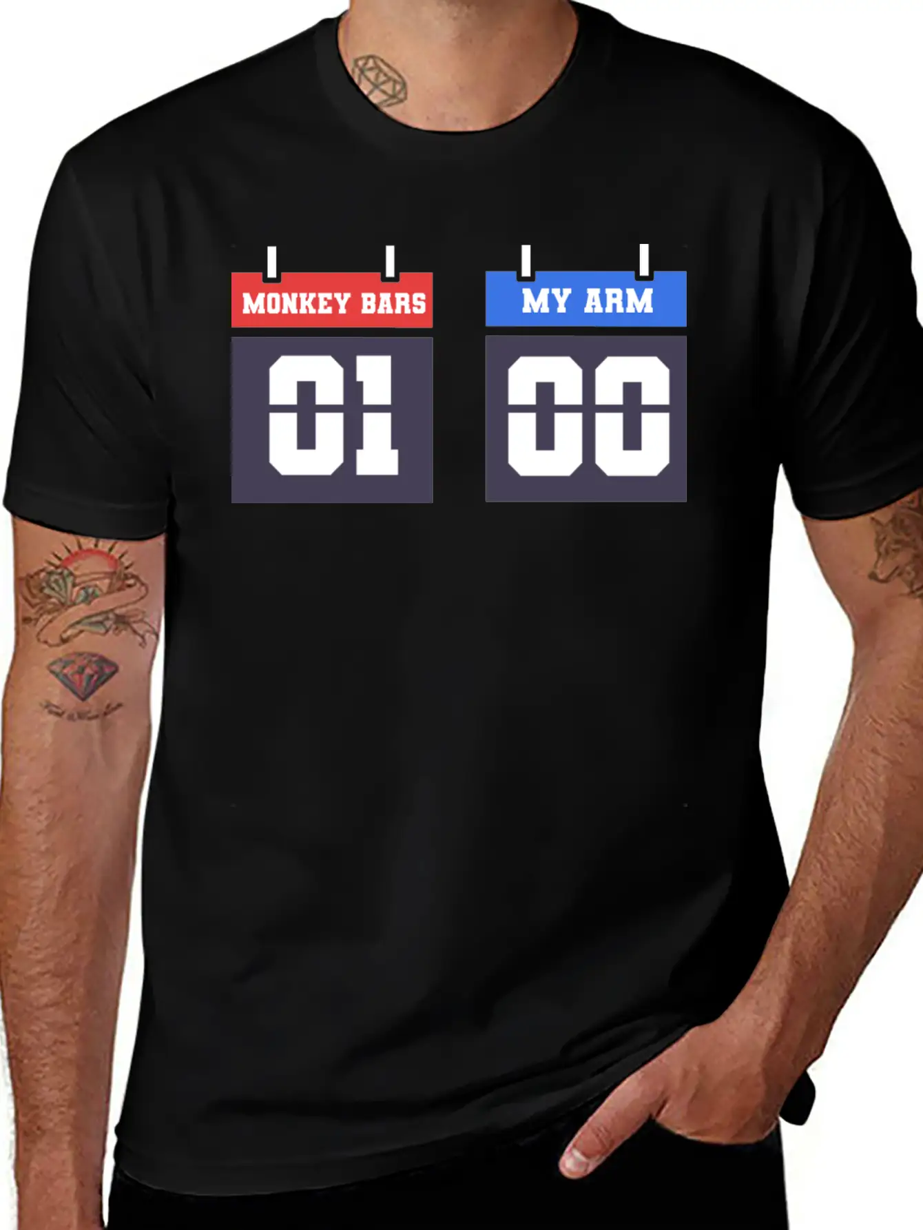 Broken Arm Monkey Bar Broken Bones Stylish Everyday T-Shirt – Unisex Basic Cotton Tee