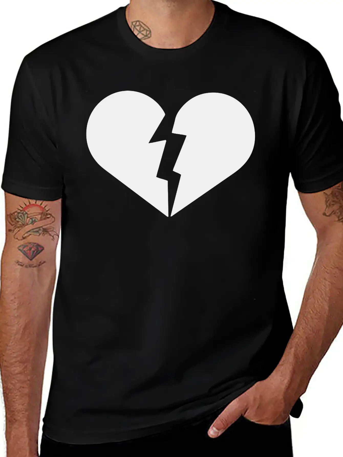 Broken Heart, Heart Broken, Love, Heart, Heartbeat Timeless Short Sleeve Tee – Comfy And Minimalist Design