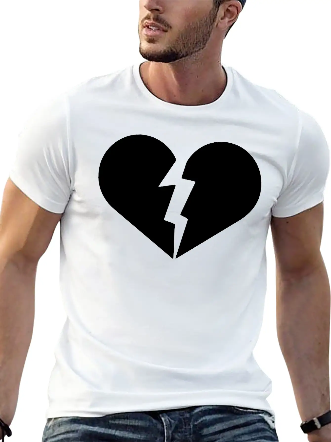 Broken Heart, Heart Broken, Love, Heart, Heartbeat Timeless Short Sleeve Tee – Comfy And Minimalist Design