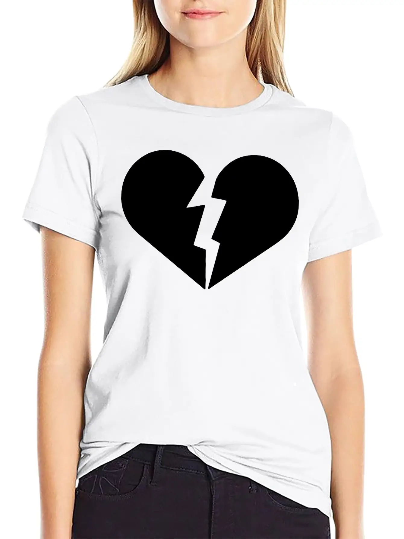 Broken Heart, Heart Broken, Love, Heart, Heartbeat Timeless Short Sleeve Tee – Comfy And Minimalist Design