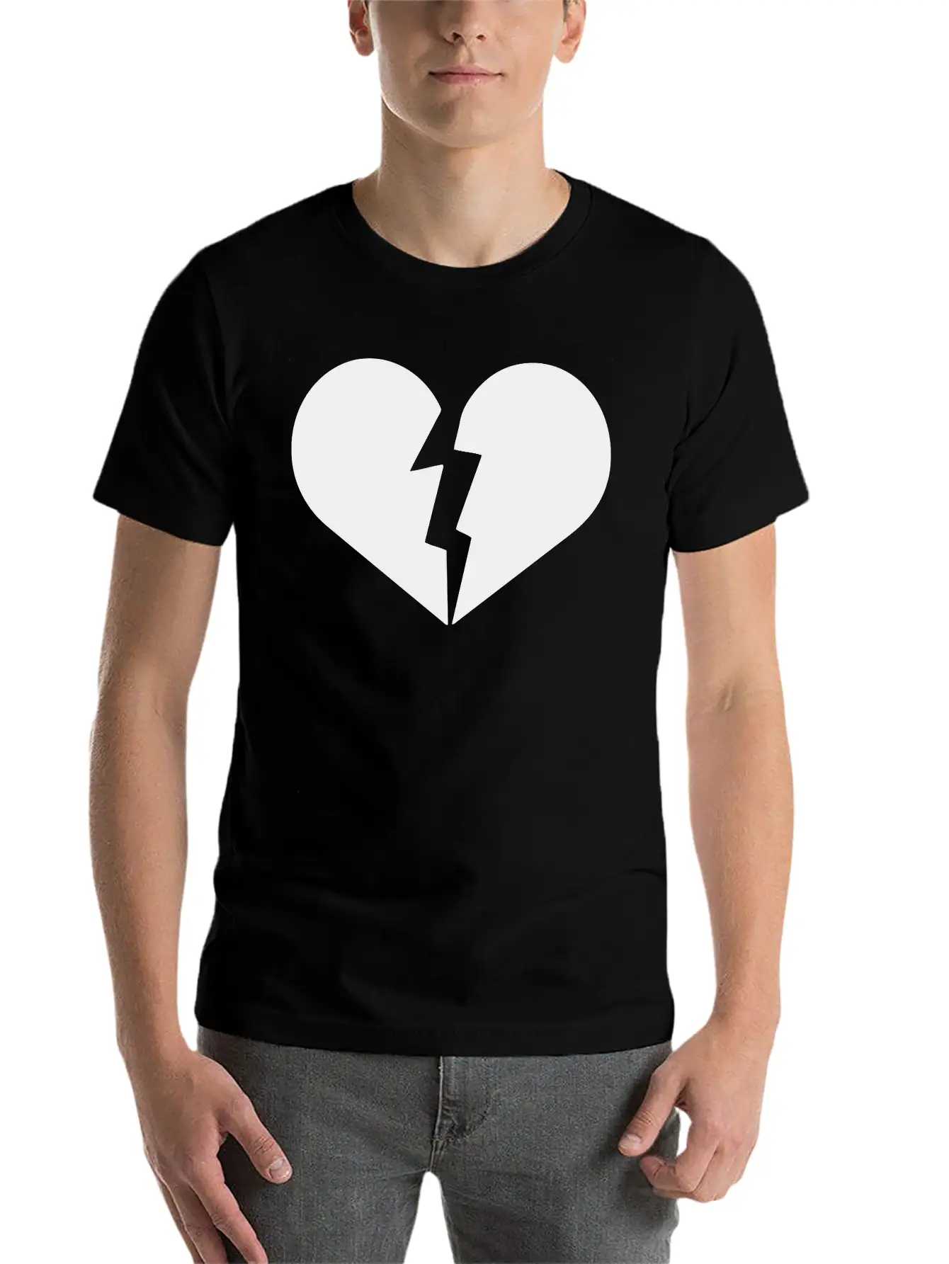 Broken Heart, Heart Broken, Love, Heart, Heartbeat Timeless Short Sleeve Tee – Comfy And Minimalist Design