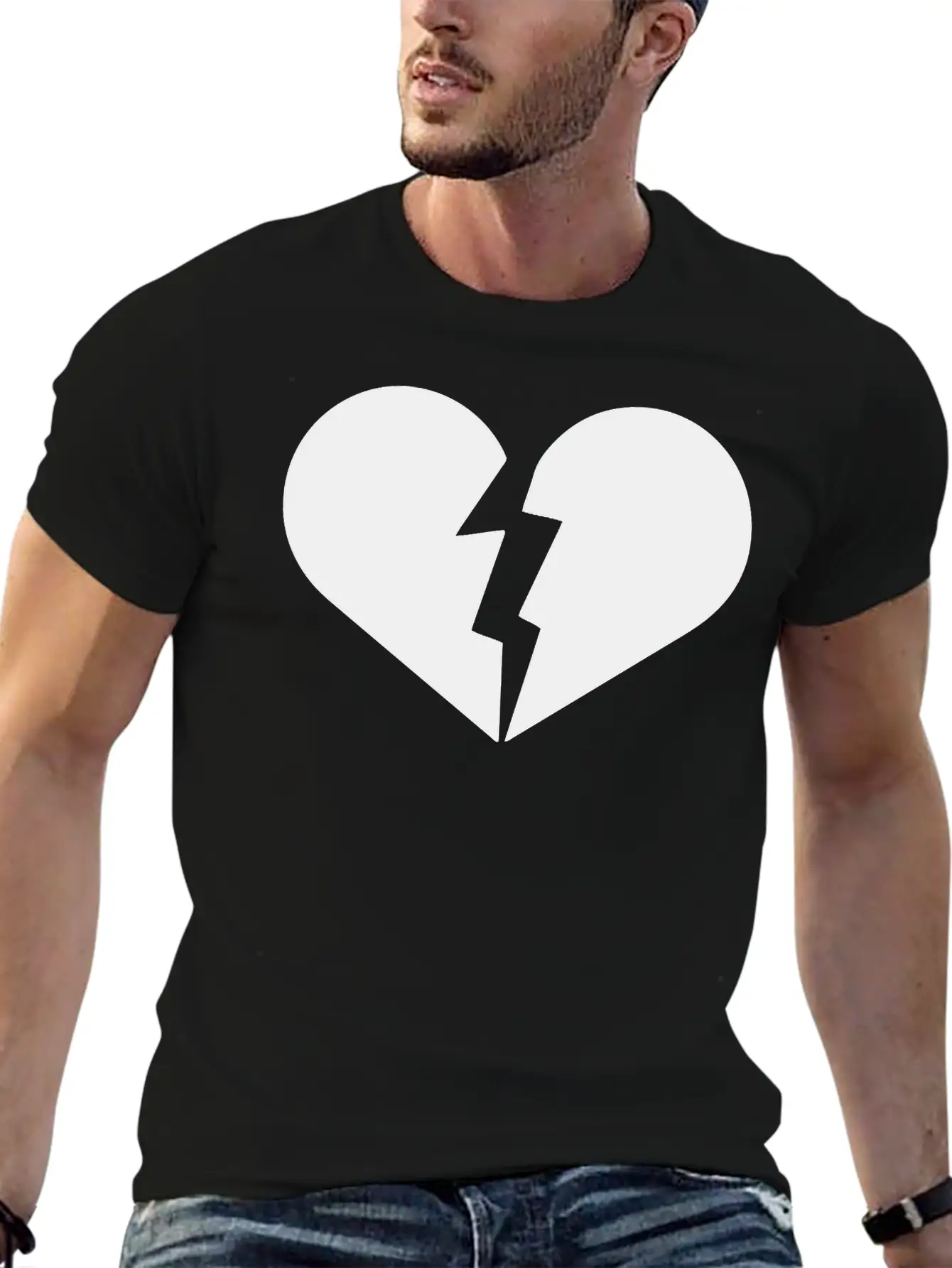 Broken Heart, Heart Broken, Love, Heart, Heartbeat Timeless Short Sleeve Tee – Comfy And Minimalist Design